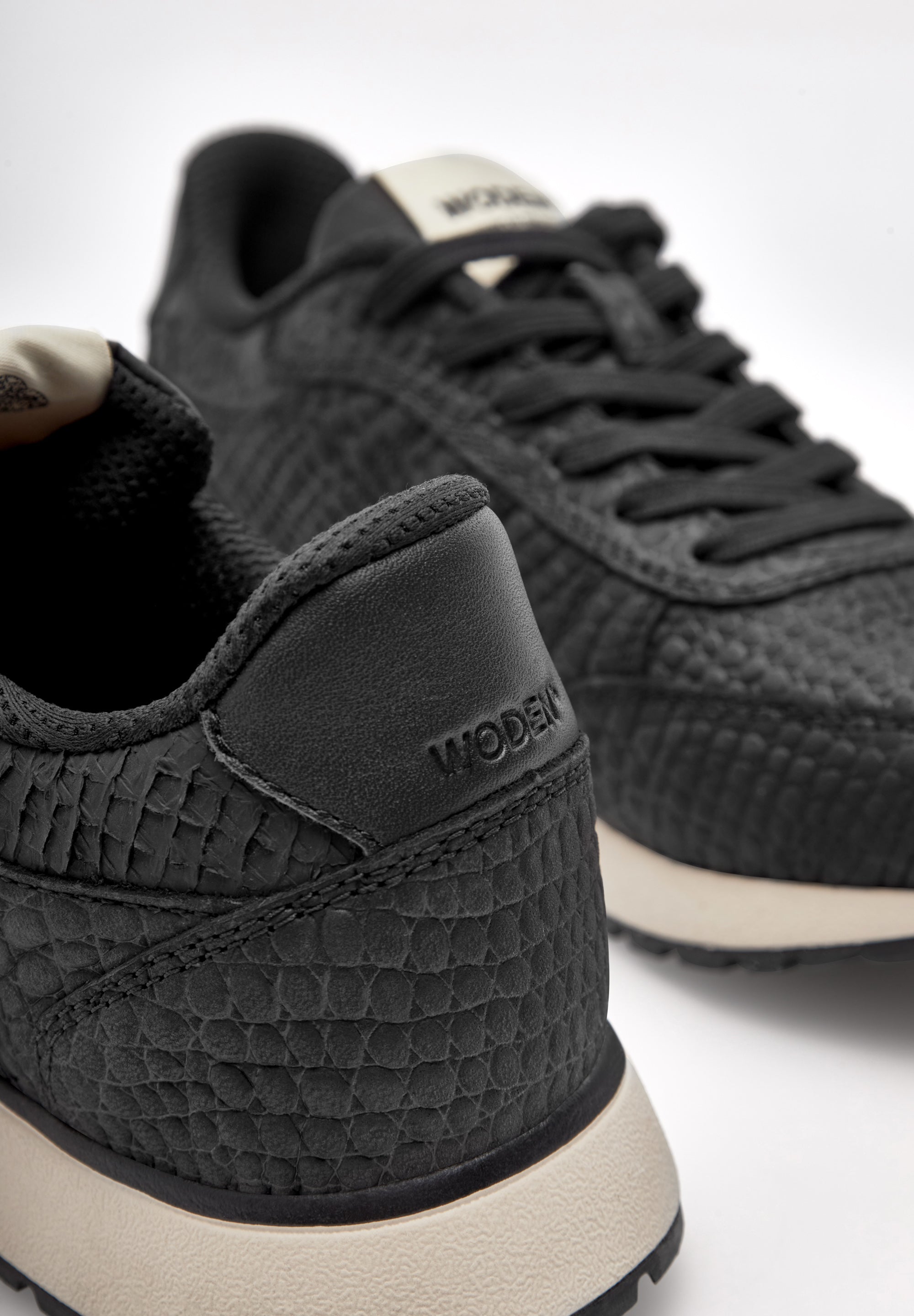 WODEN Ronja Croco Sneakers 020 Black