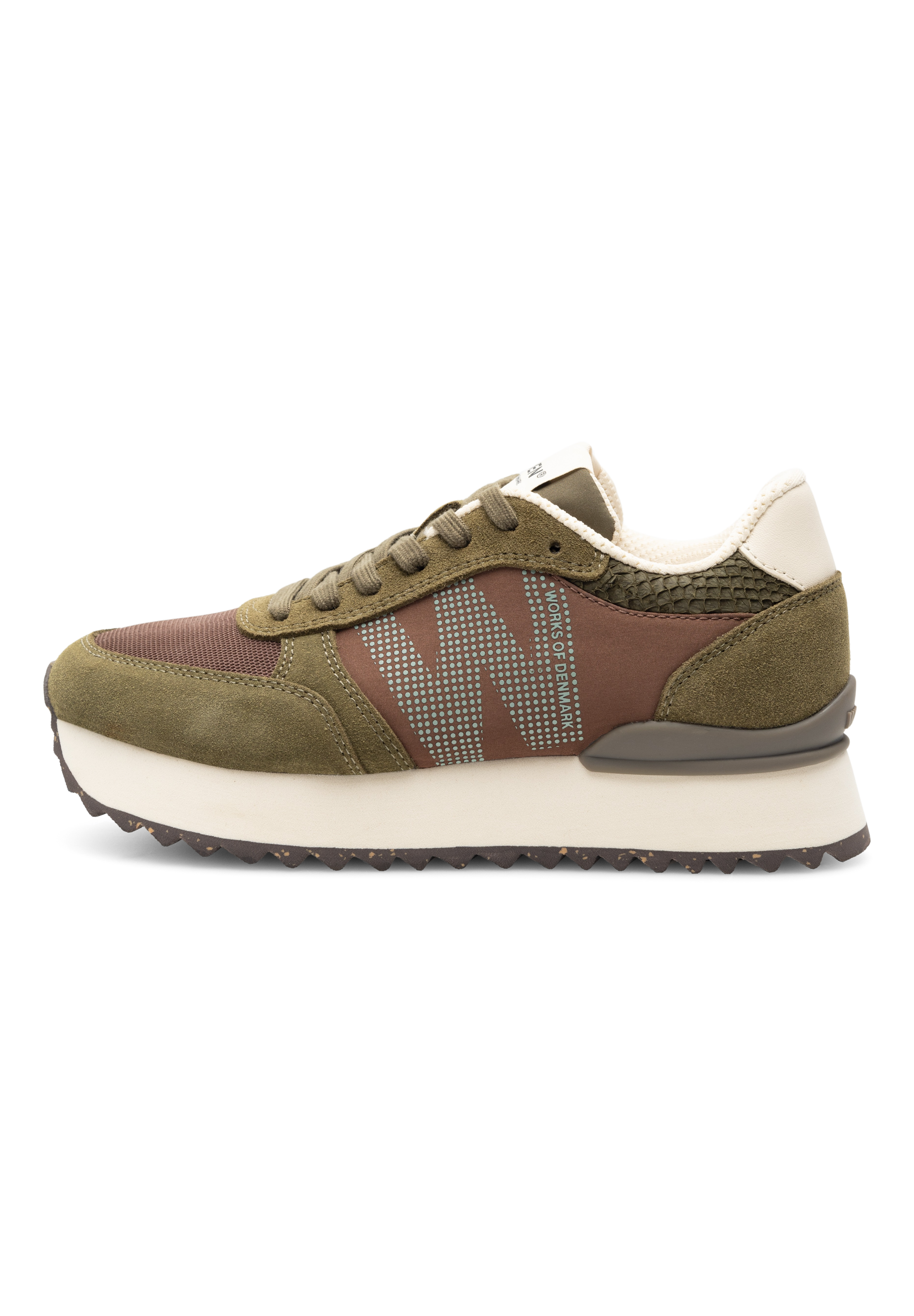 WODEN Ronja Plateau Plateau 254 Dark Olive Multi