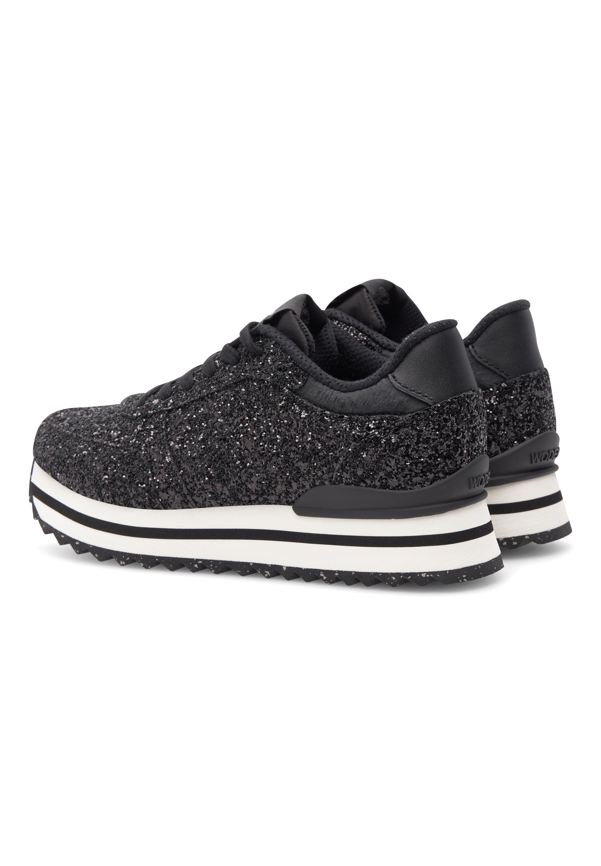 WODEN Ronja Plateau Glitter Plateau 020 Black
