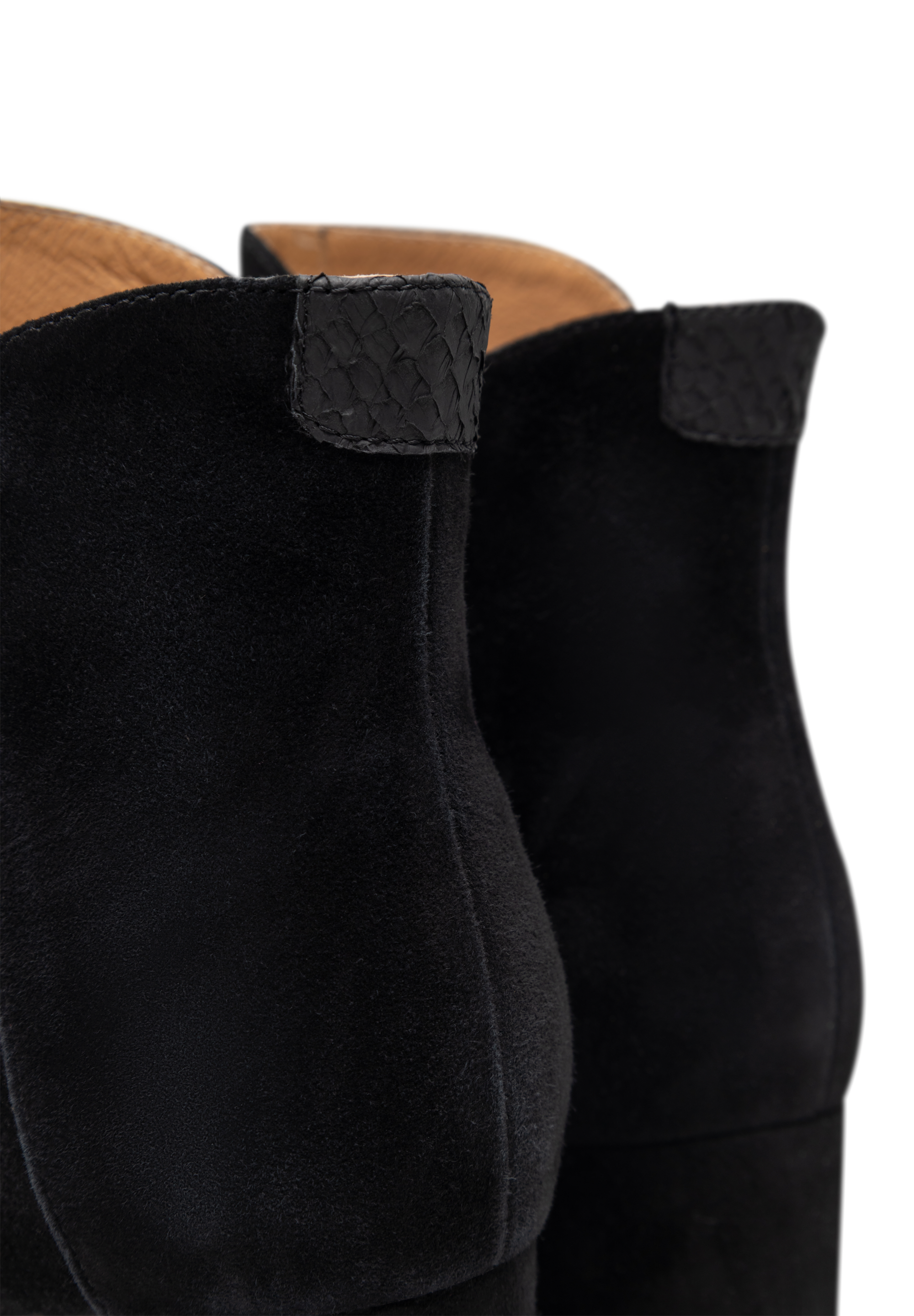 WODEN Saga Block Heeled Boots 020 Black