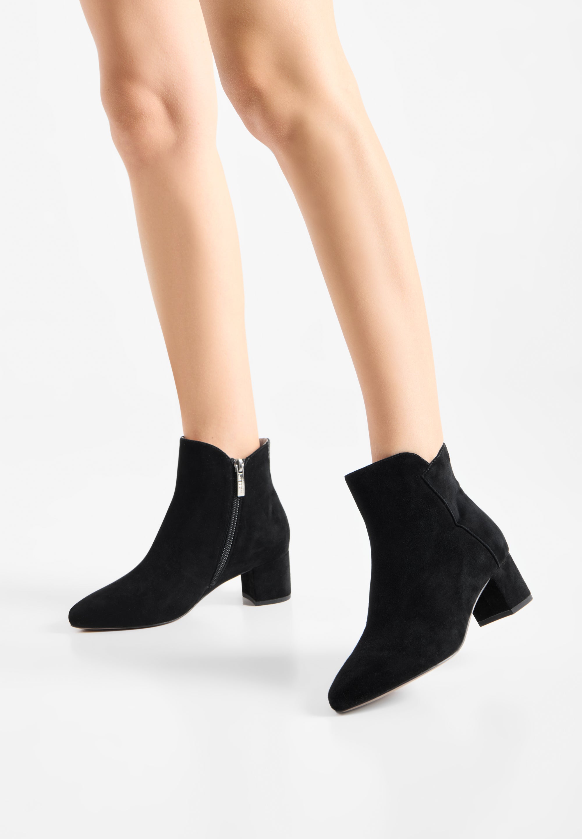 WODEN Saga Block Heeled Boots 020 Black