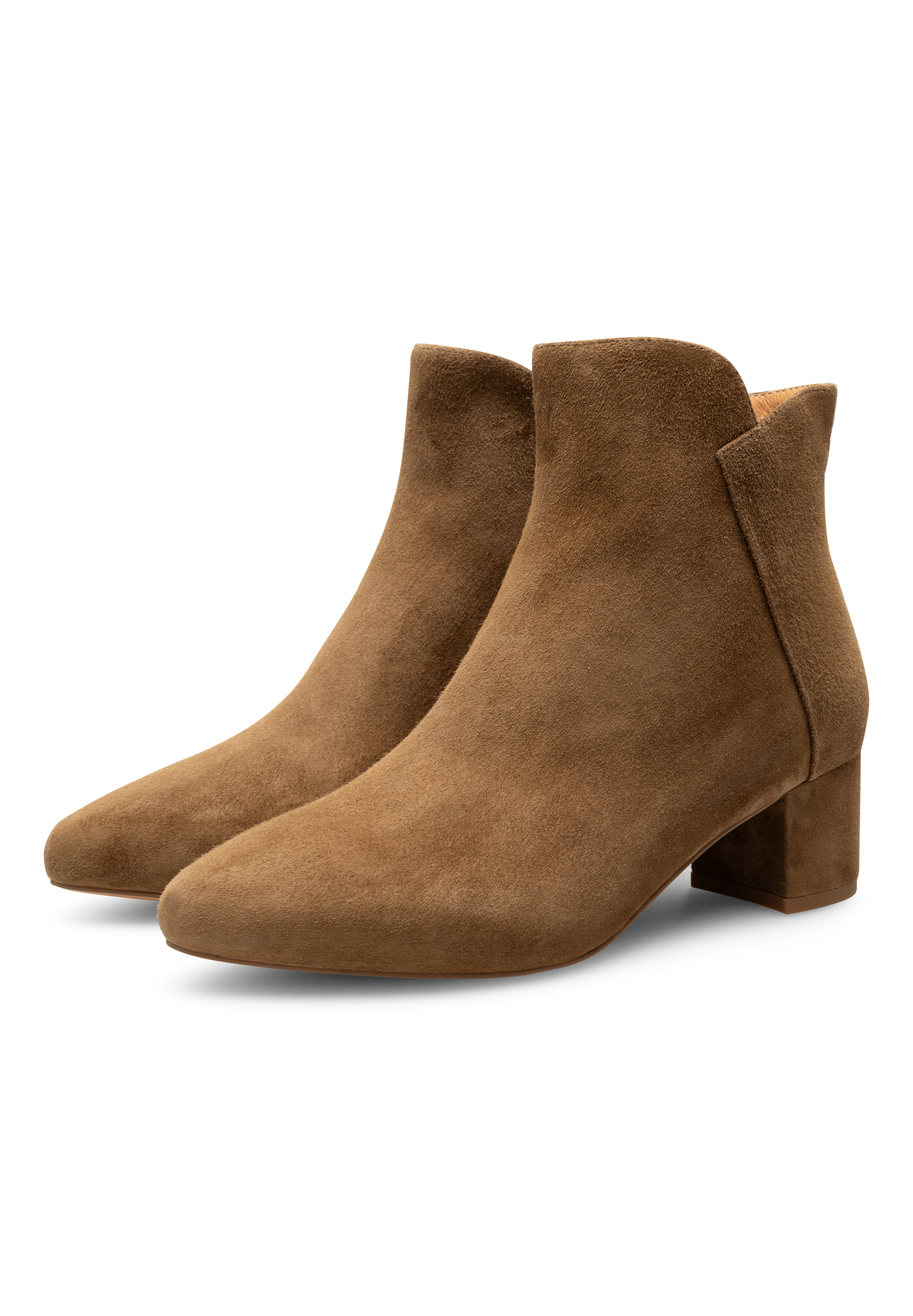 WODEN Saga Block Heeled Boots 703 Khaki