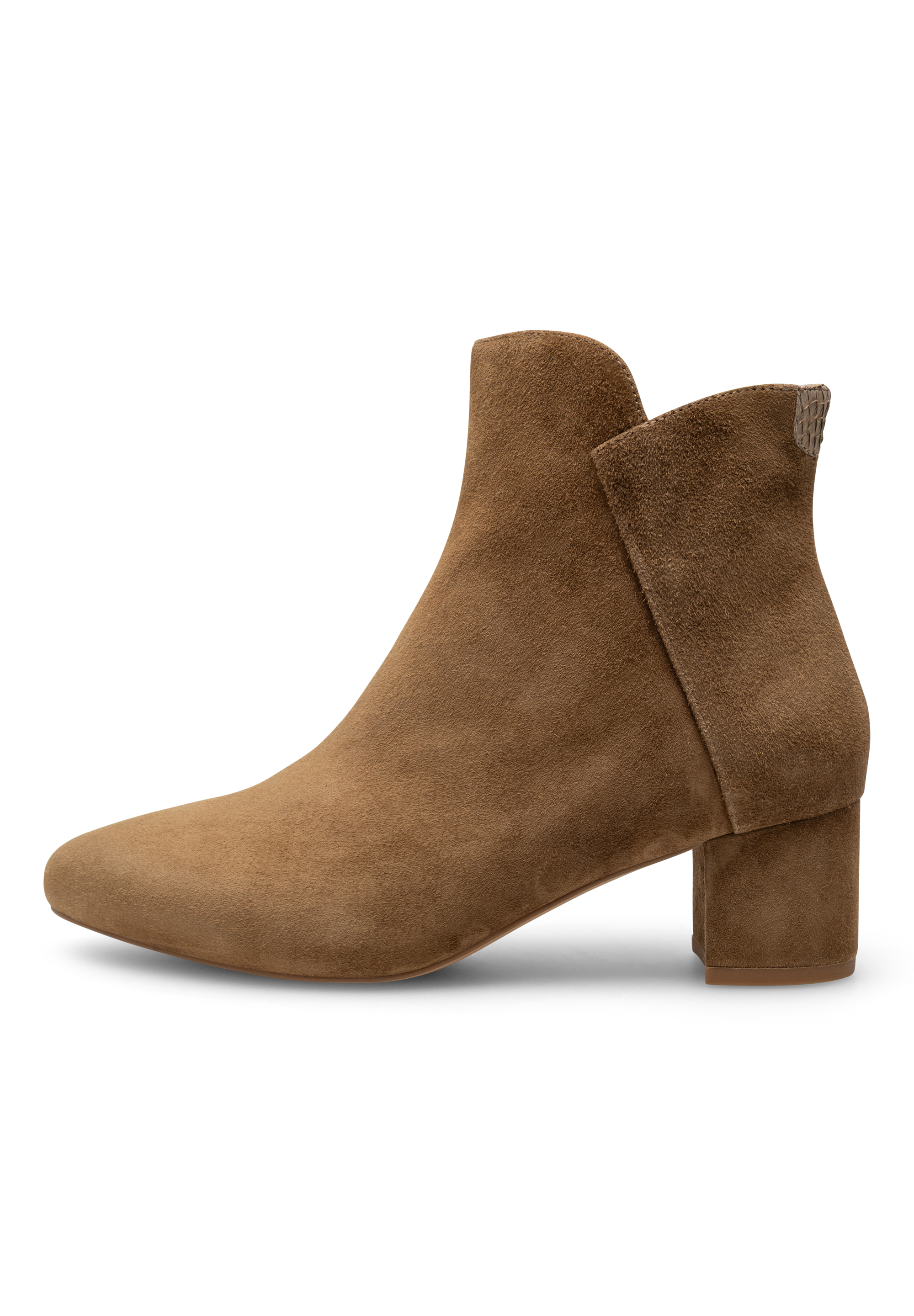 WODEN Saga Block Heeled Boots 703 Khaki