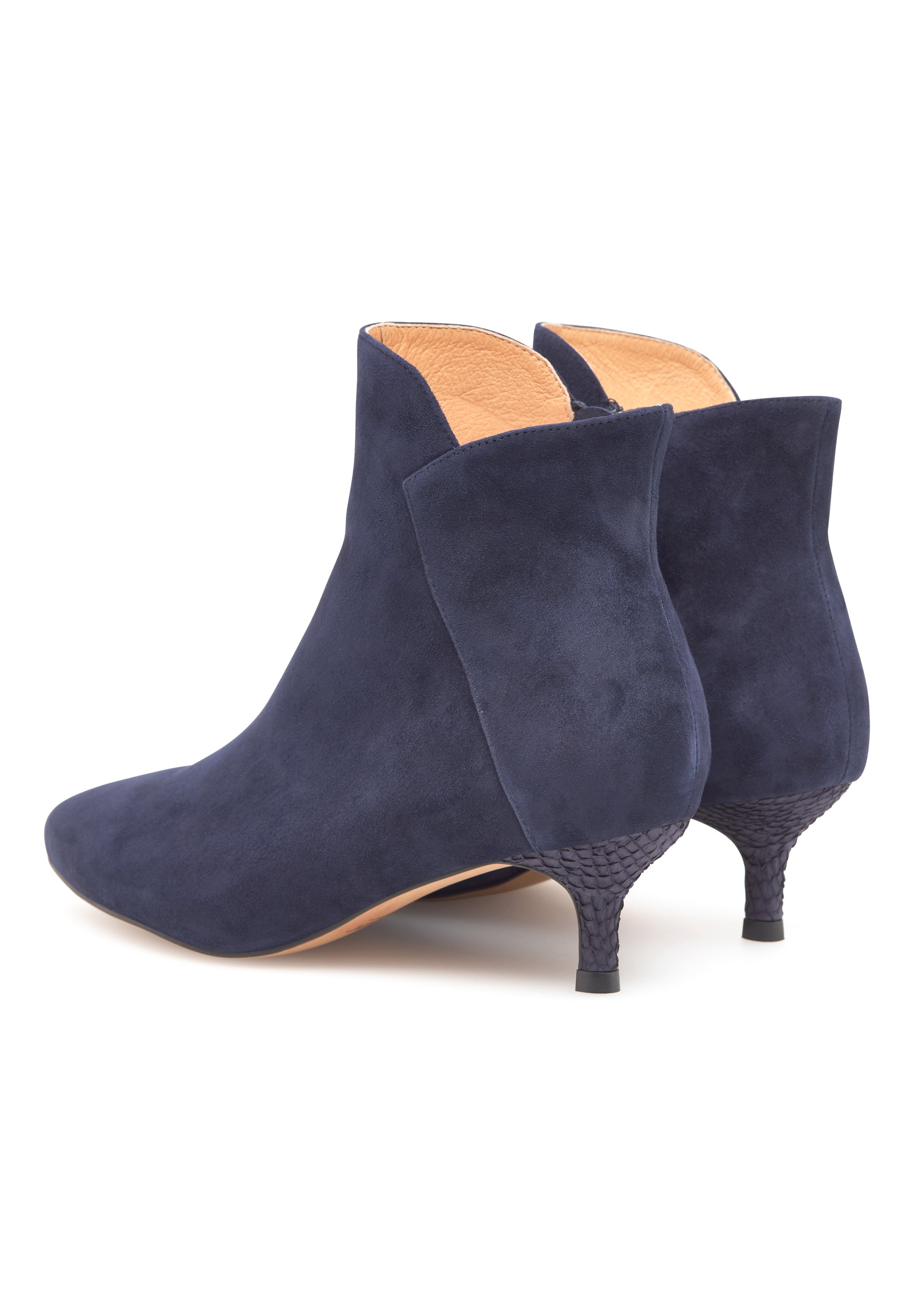 WODEN Saga Zip S Heels 009 Dark Navy