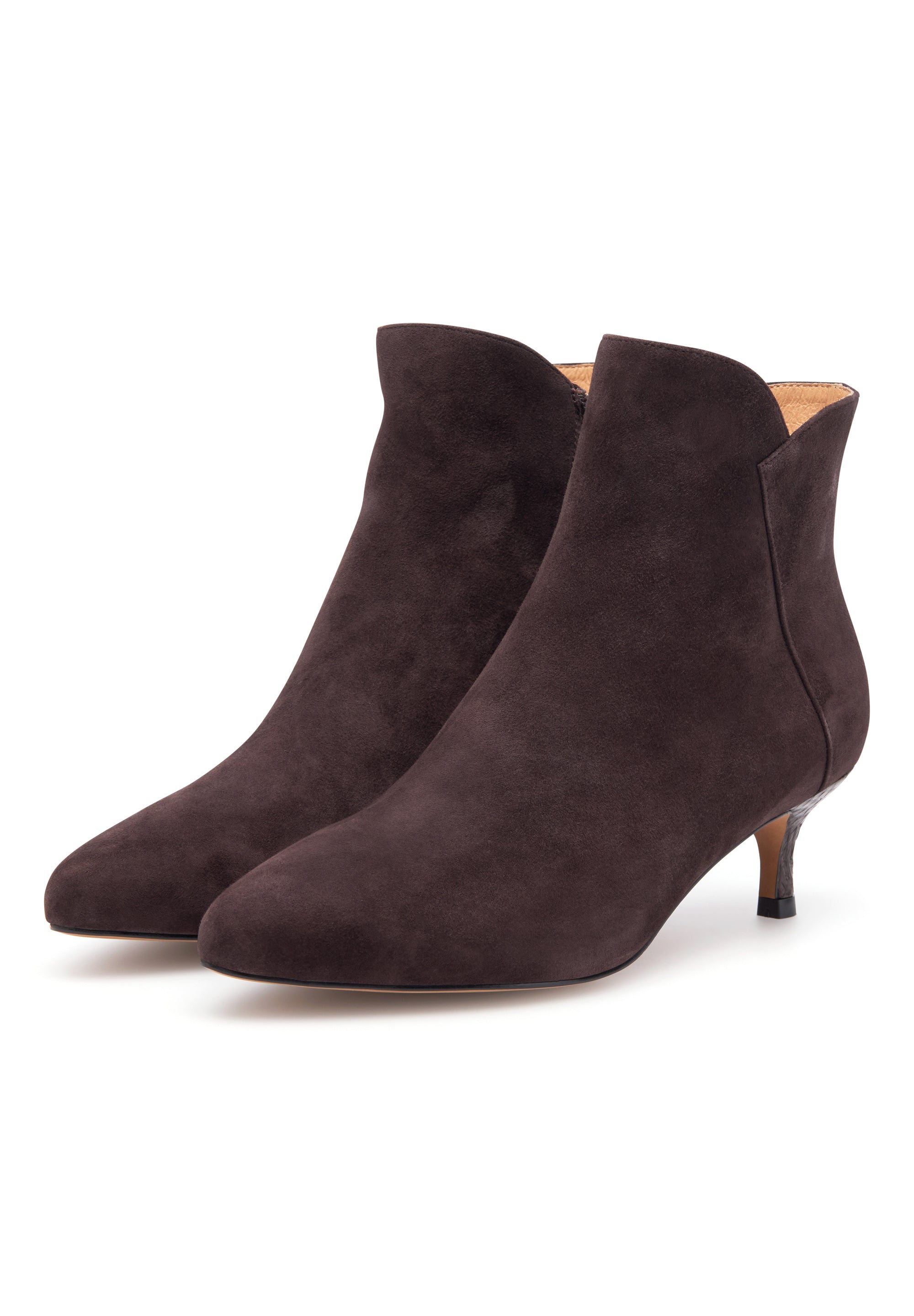 WODEN Saga Zip S Heels 063 Chocolate