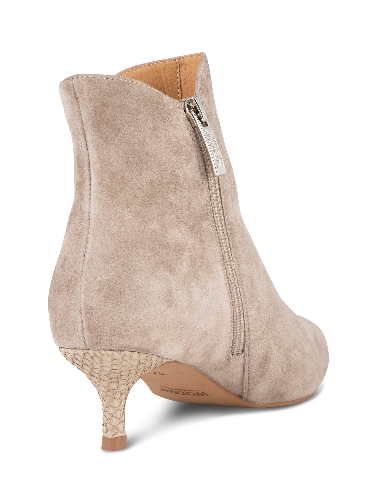 WODEN Saga Zip S Heels 065 Taupe