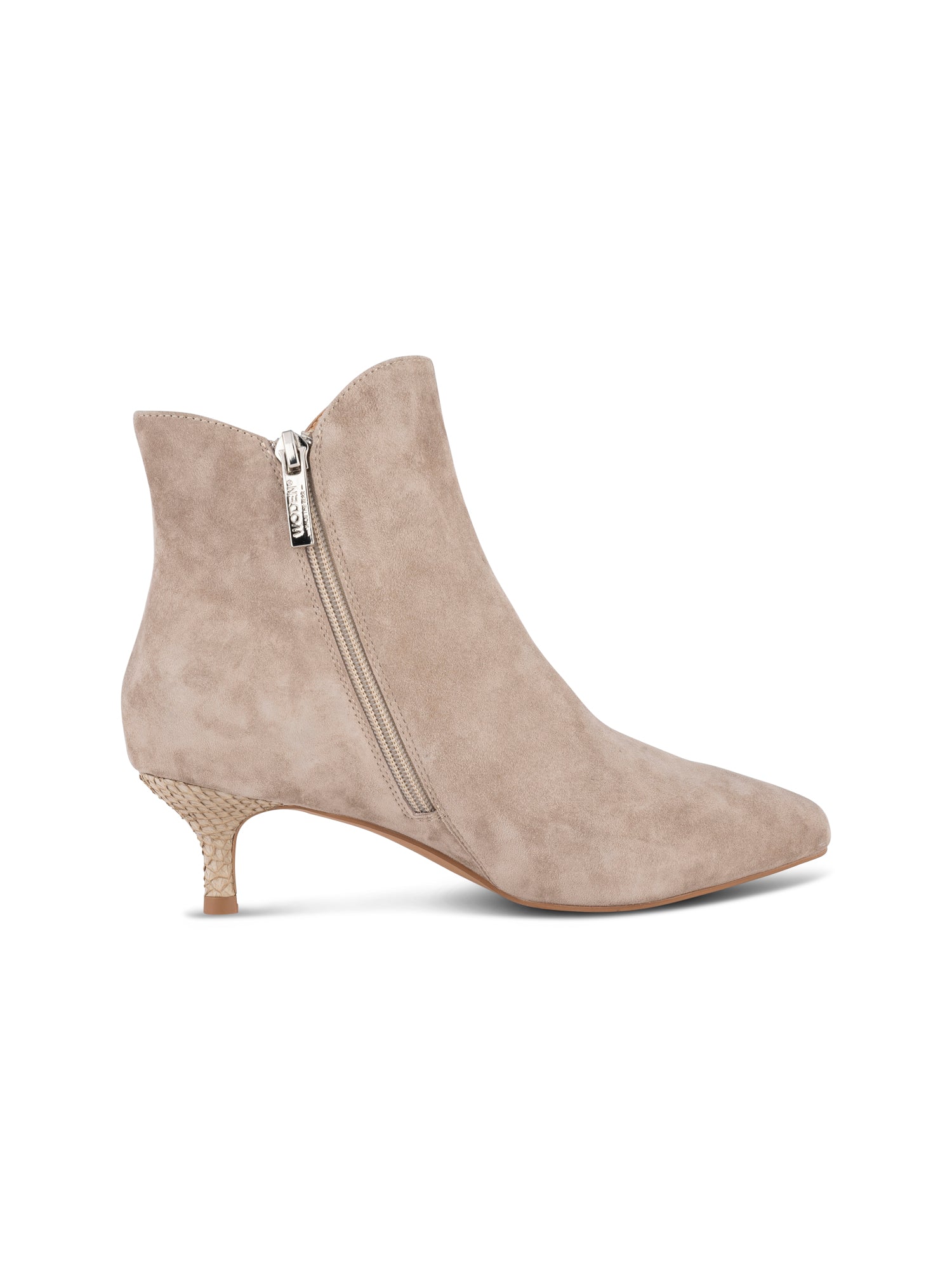 WODEN Saga Zip S Heels 065 Taupe