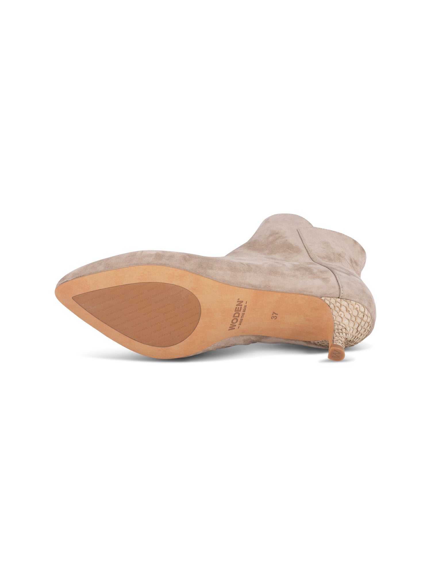 WODEN Saga Zip S Heels 065 Taupe