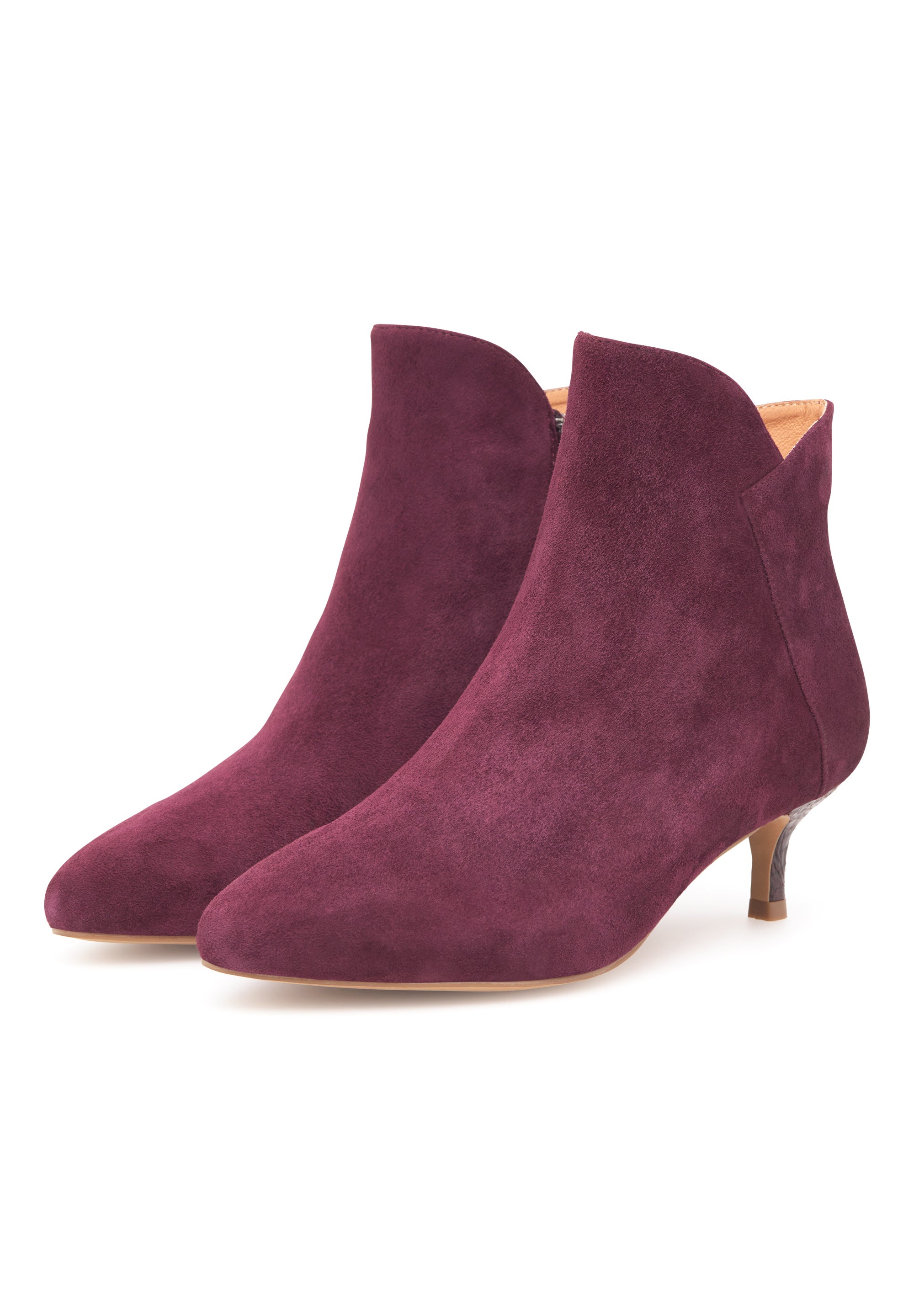 WODEN Saga Zip S Heels 248 Cherry