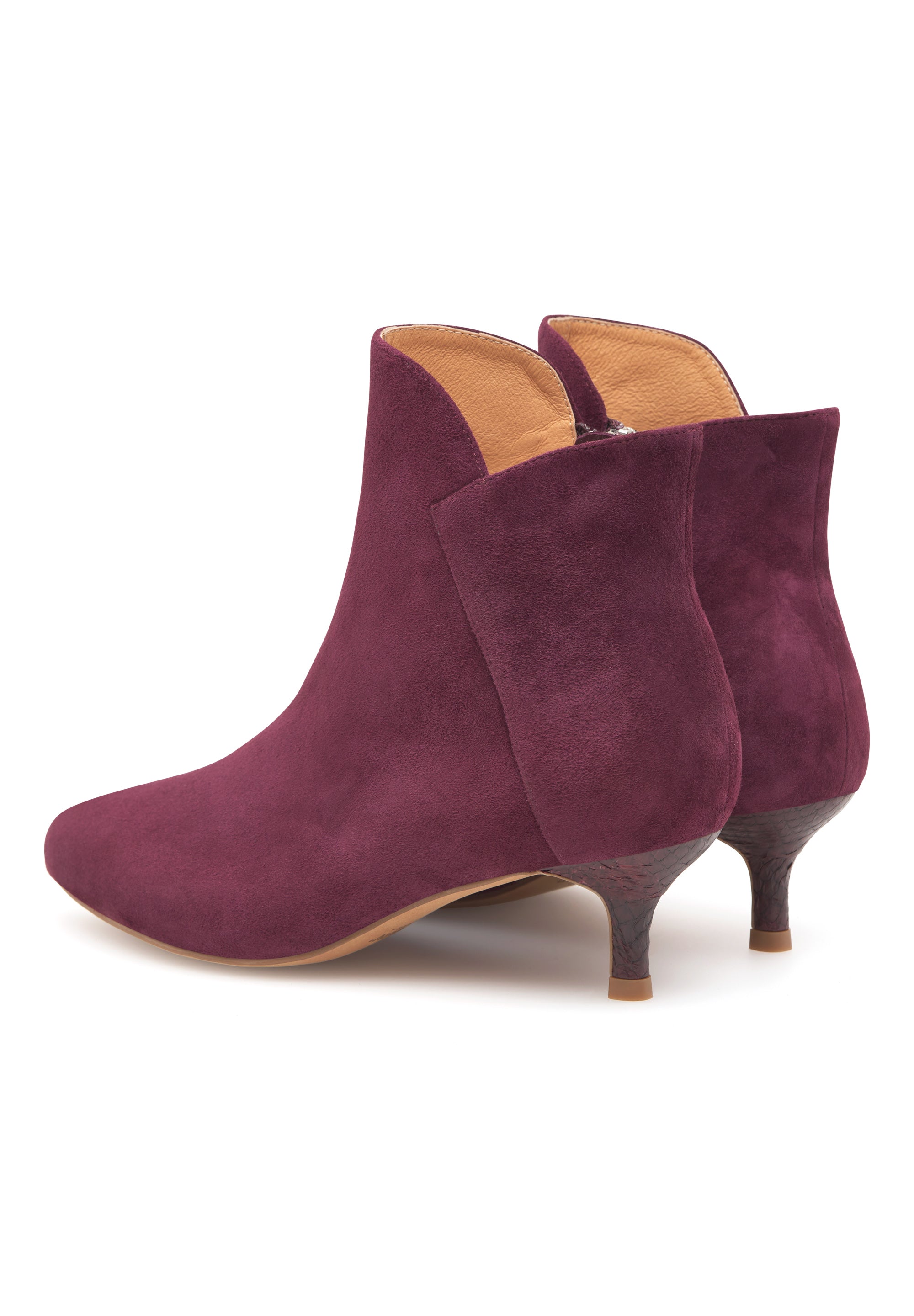 WODEN Saga Zip S Heels 248 Cherry