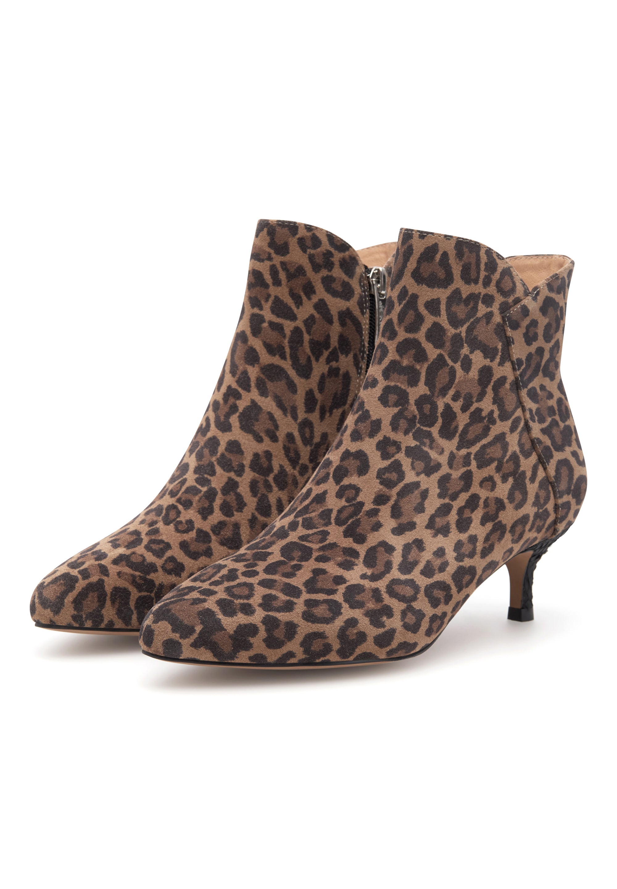 WODEN Saga Zip S Heels 327 Leopard