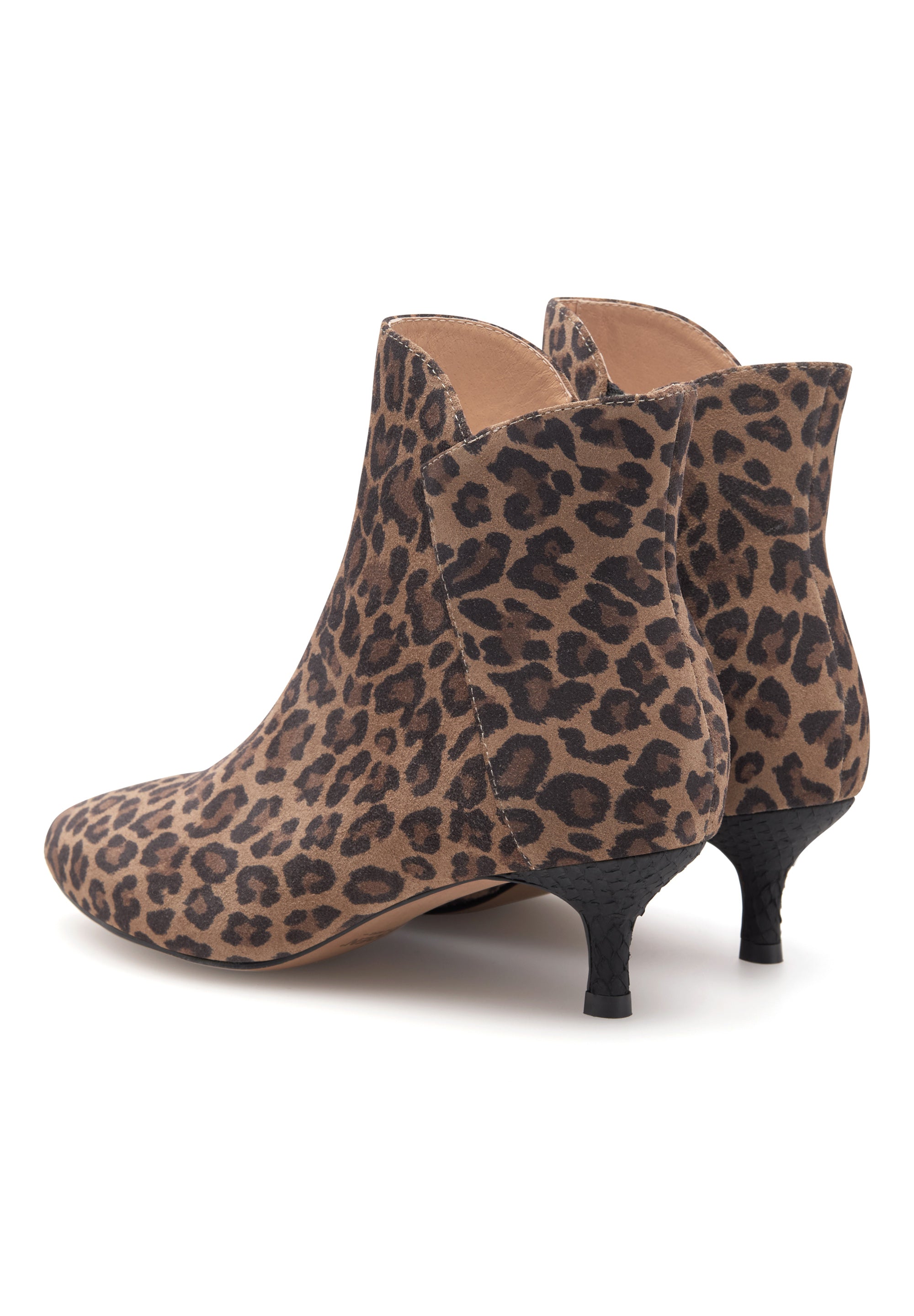 WODEN Saga Zip S Heels 327 Leopard