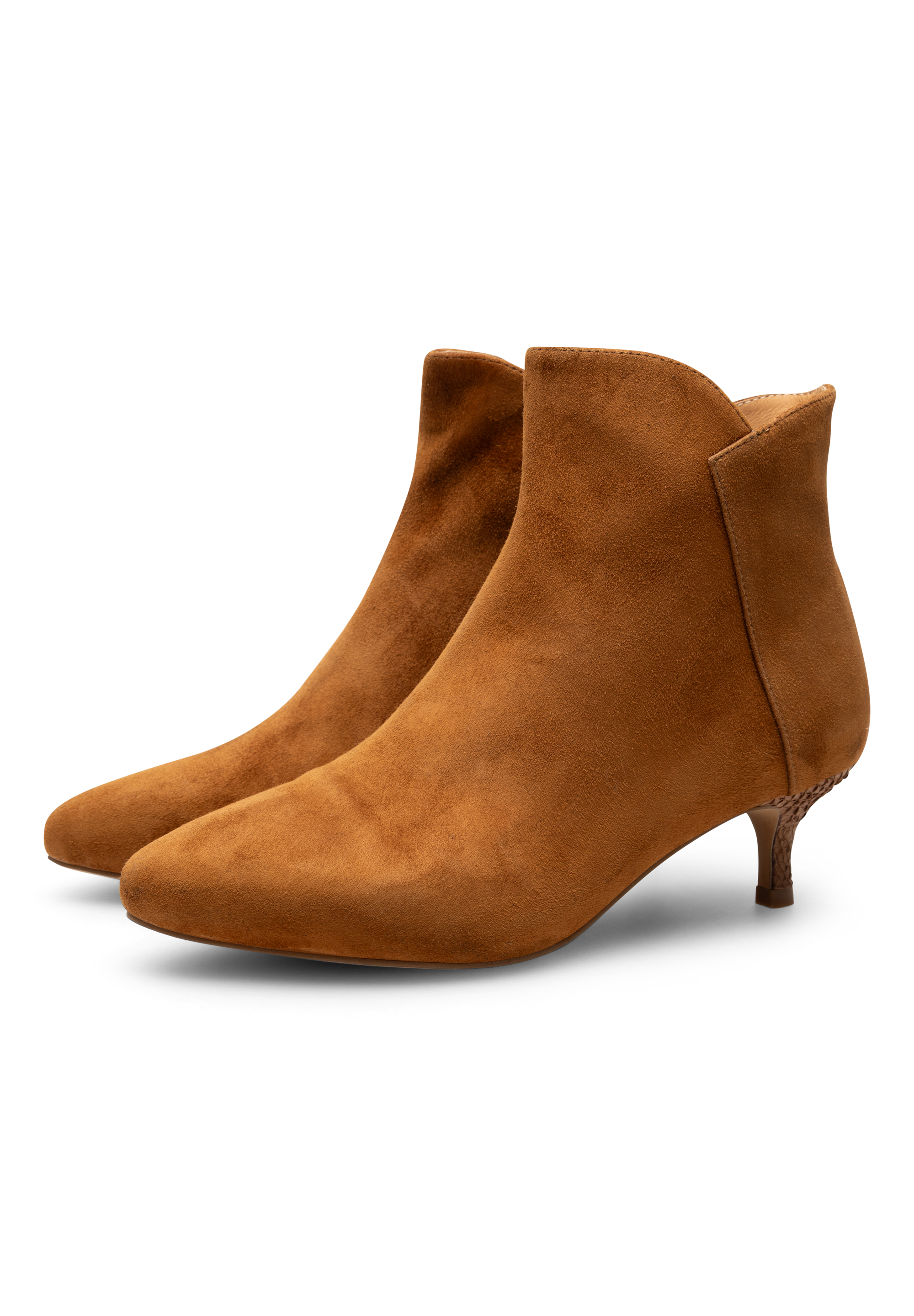 WODEN Saga Zip S Heels 529 Dark Tan