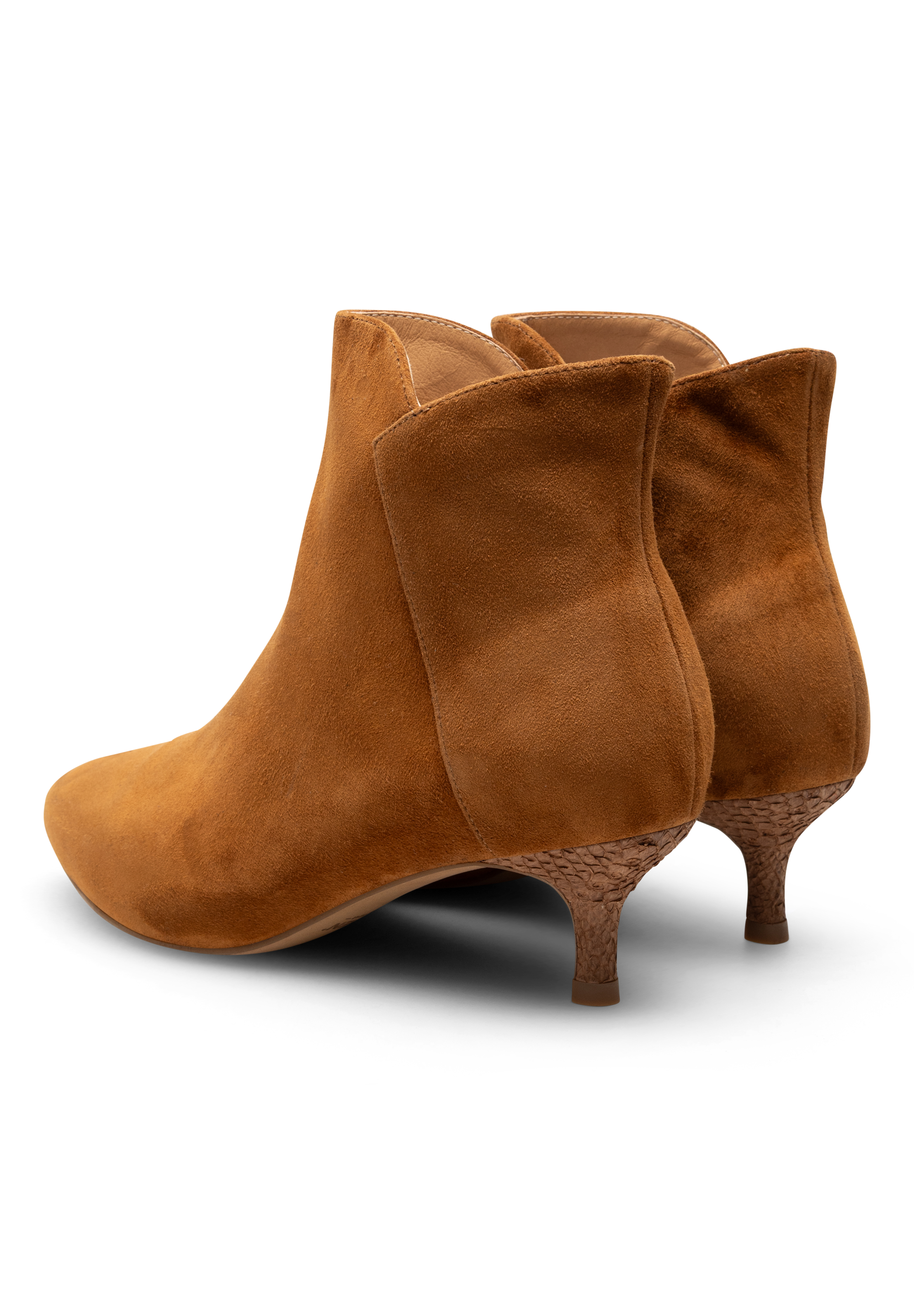 WODEN Saga Zip S Heels 529 Dark Tan