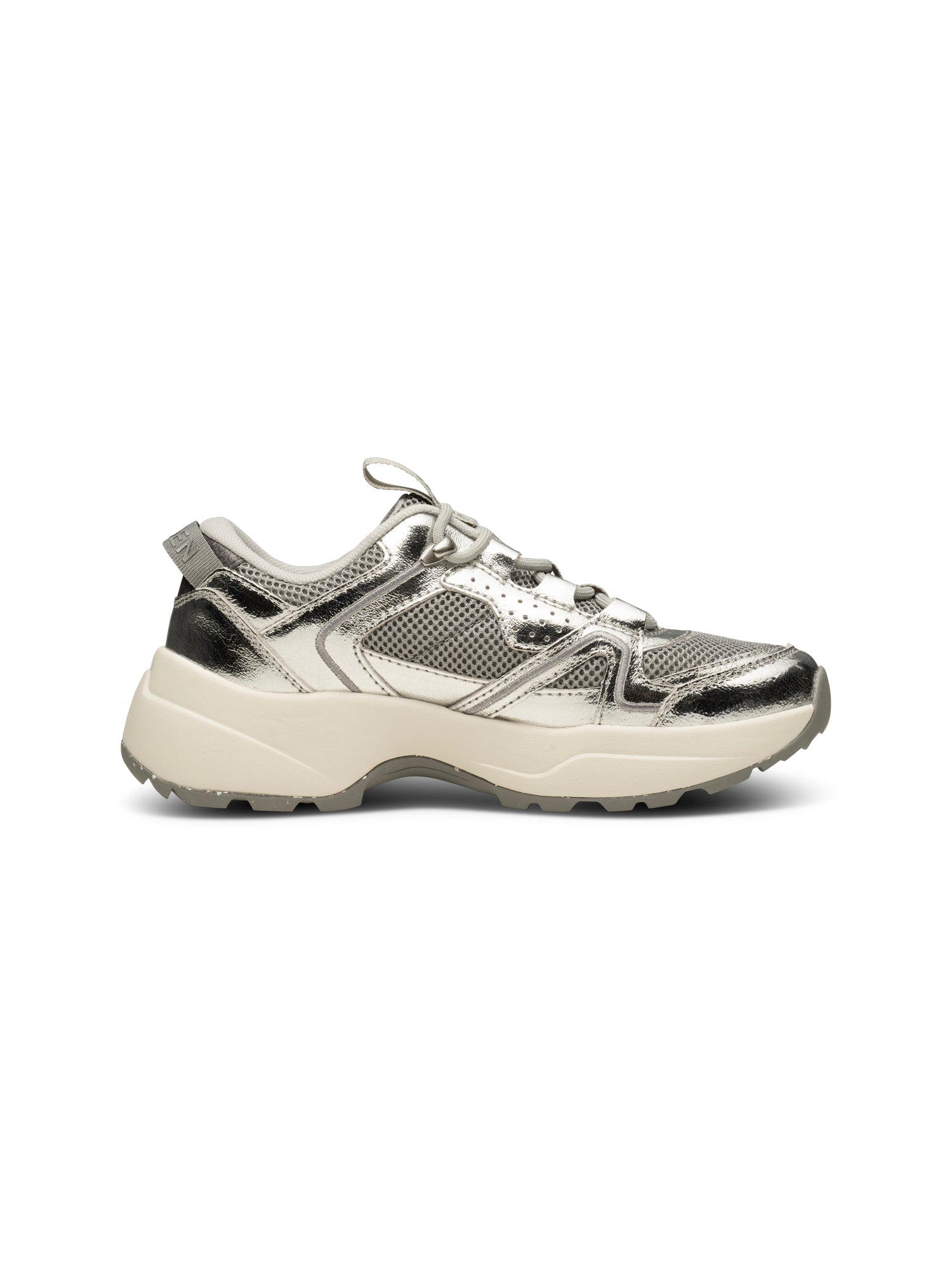WODEN Sif Metallic Sneakers 040 Autumn Grey