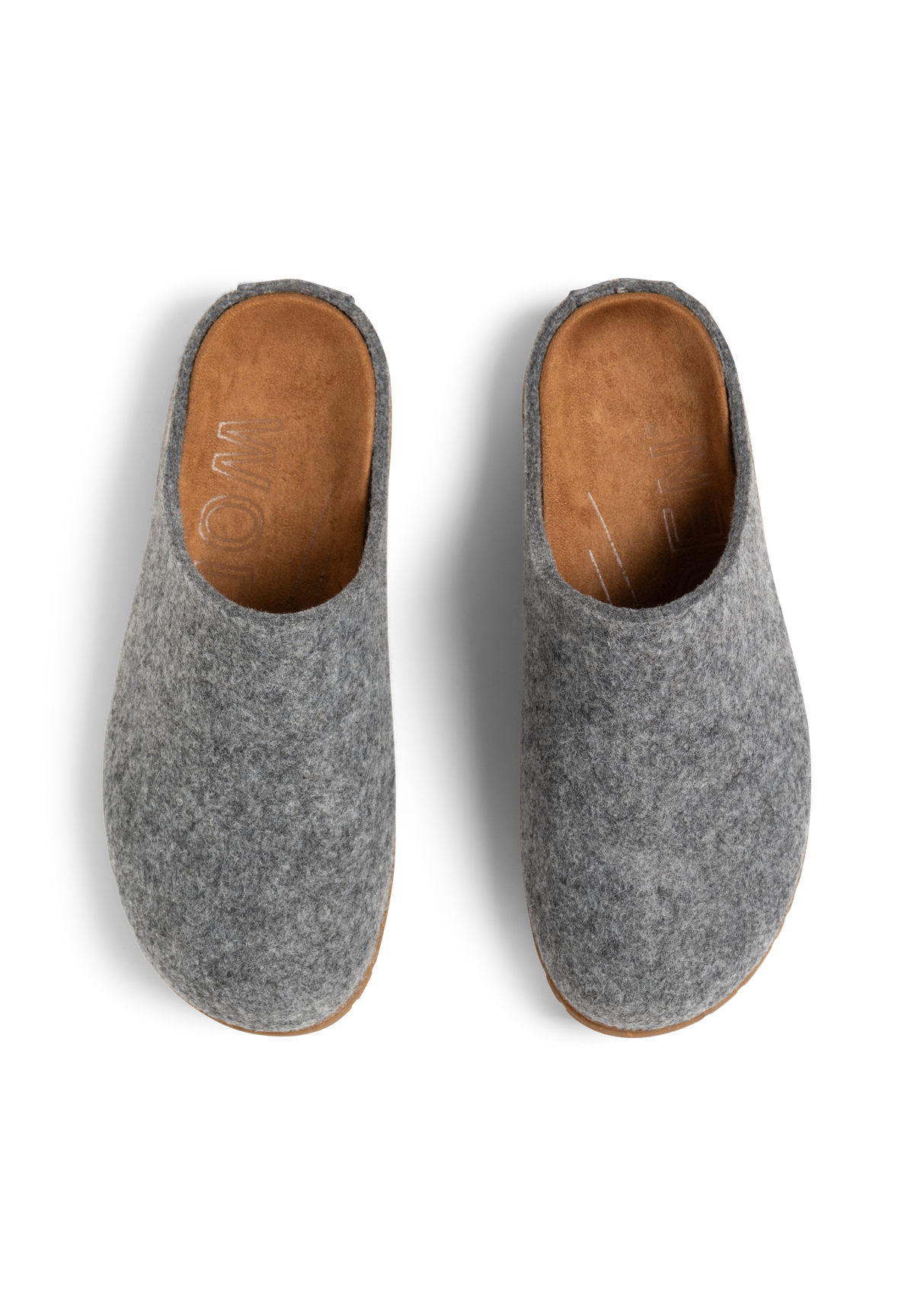 WODEN Silvi Felt Clogs 050 Light Grey