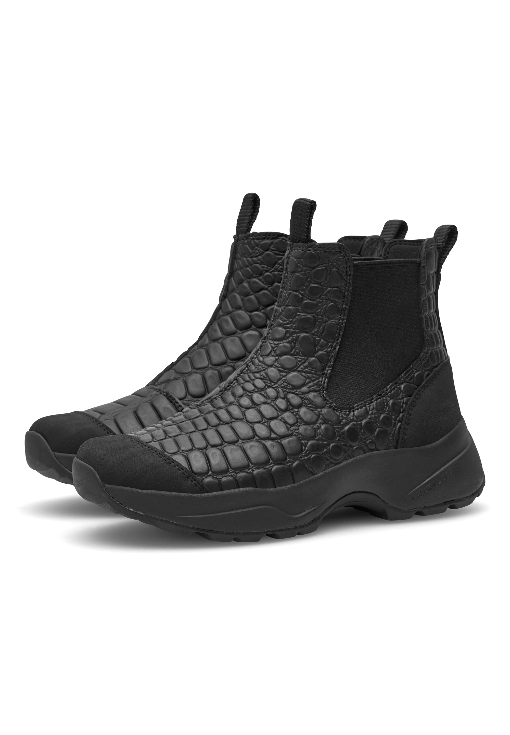 WODEN Siri Croco Waterproof Rubber Boots 020 Black