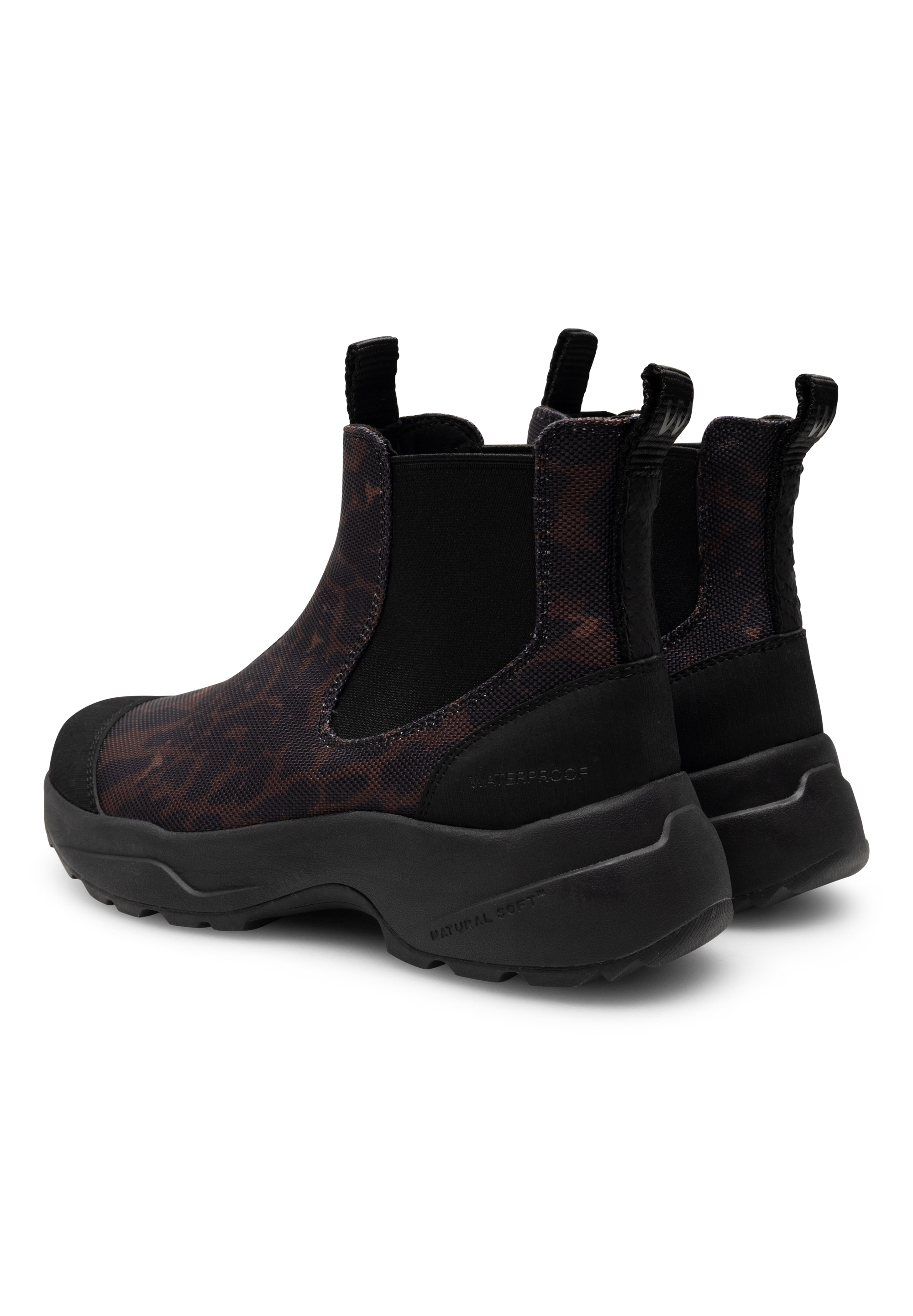 WODEN Siri Leo Waterproof Rubber Boots 546 Dark Leopard