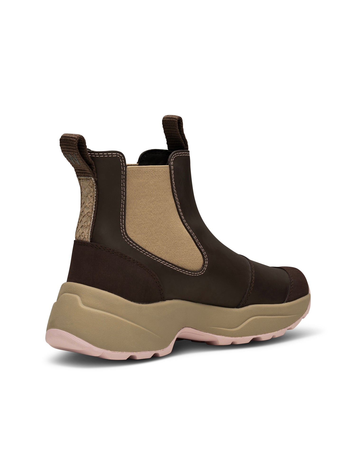 WODEN Siri Waterproof Rubber Boots 1000 Chocolate/Light Lilac