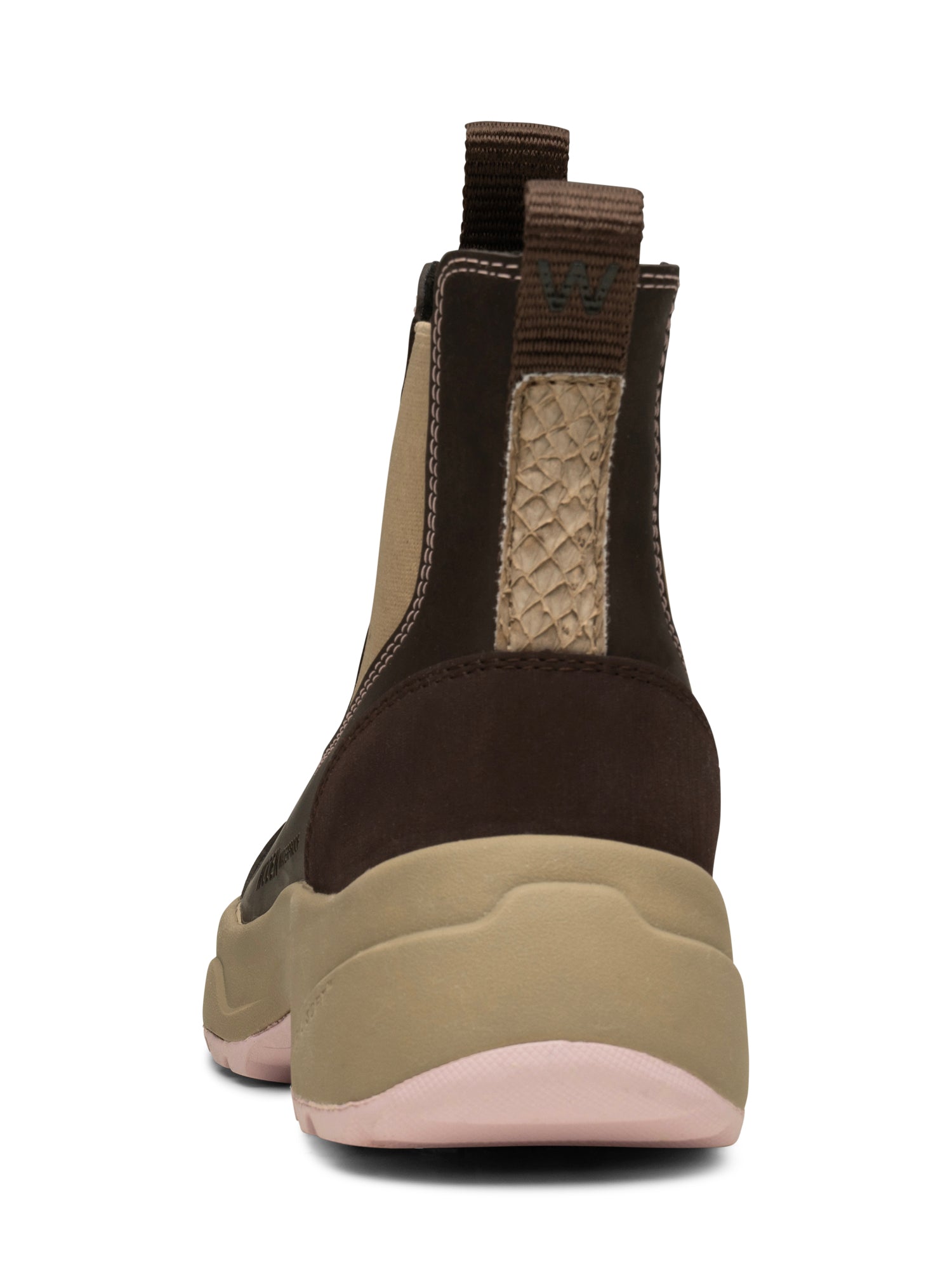 WODEN Siri Waterproof Rubber Boots 1000 Chocolate/Light Lilac