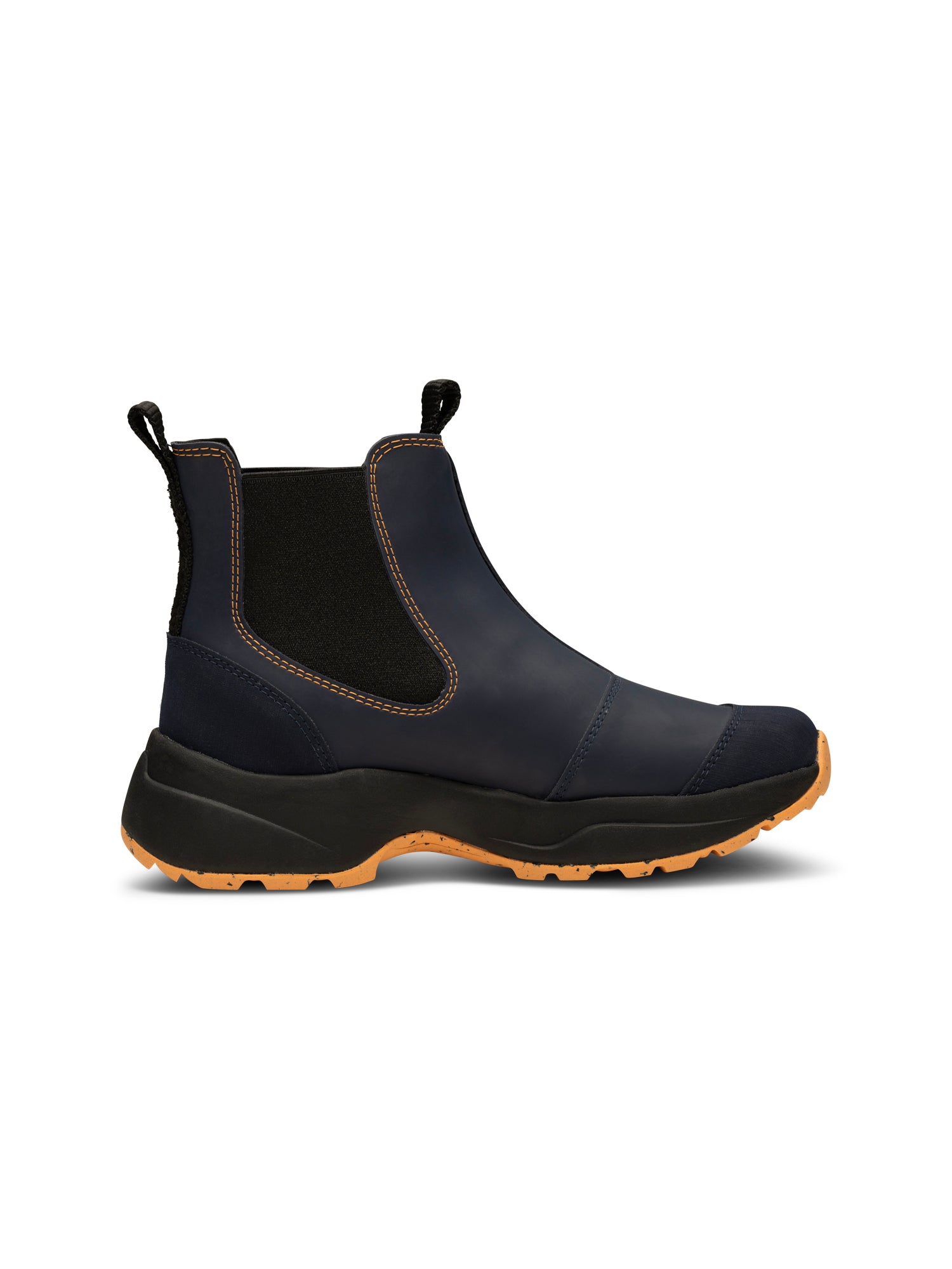 WODEN Siri Waterproof Rubber Boots 1002 Dark Navy/Papaya