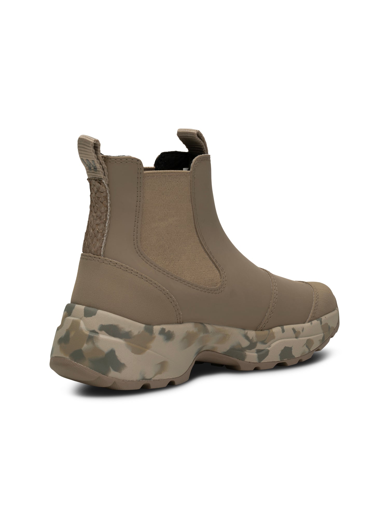 WODEN Siri Waterproof Rubber Boots 957 Silver Mink/Camouflage