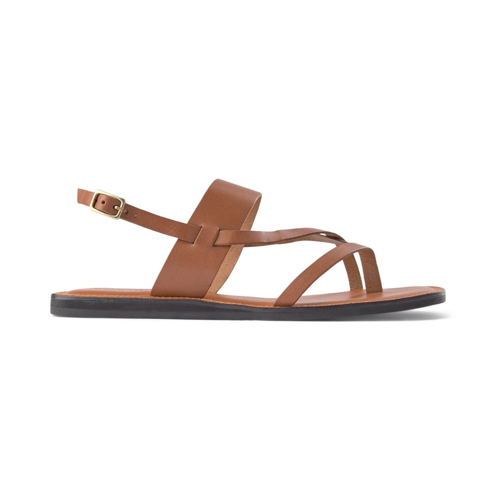 SHOE THE BEAR MENS Tao Strap Sandal Flat Sandals 132 COGNAC