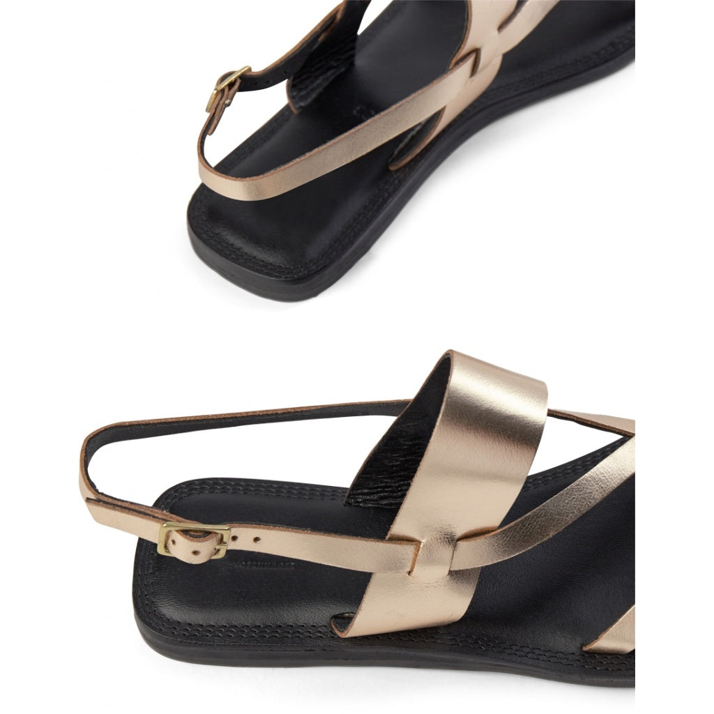 SHOE THE BEAR MENS Tao Strap Sandal Flat Sandals 200 GOLD
