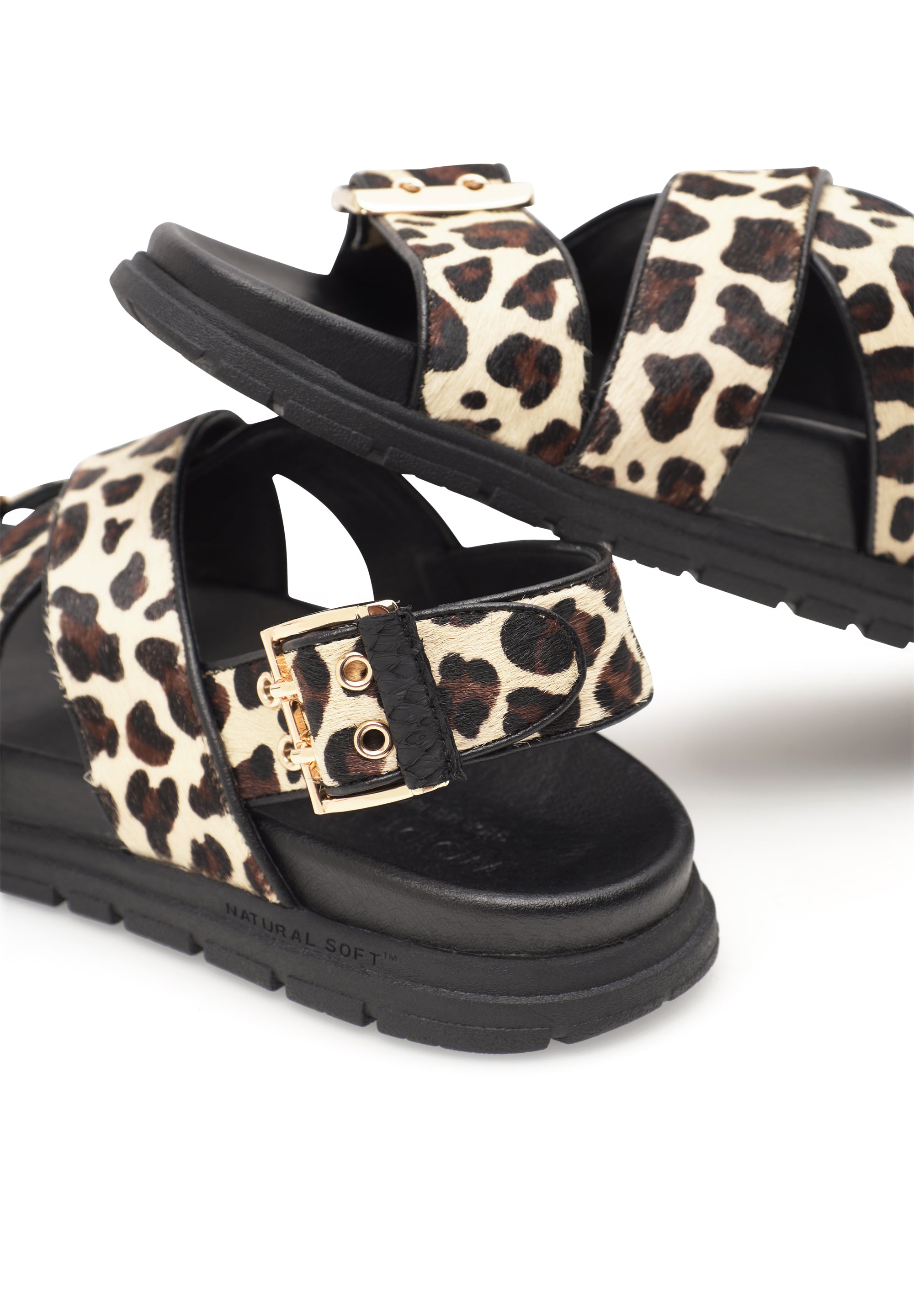 WODEN Tea Animal Sandals 327 Leopard