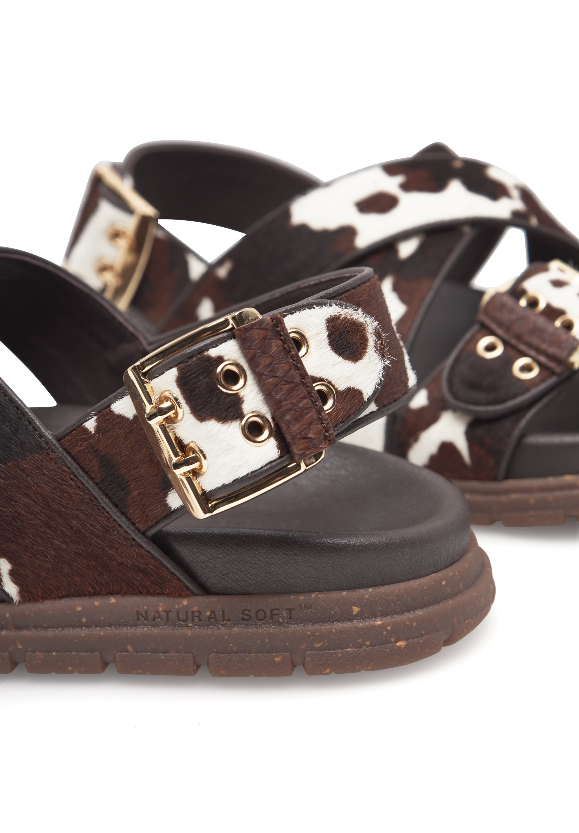 WODEN STB WOMENS Tea Animal Sandals 357 Cow