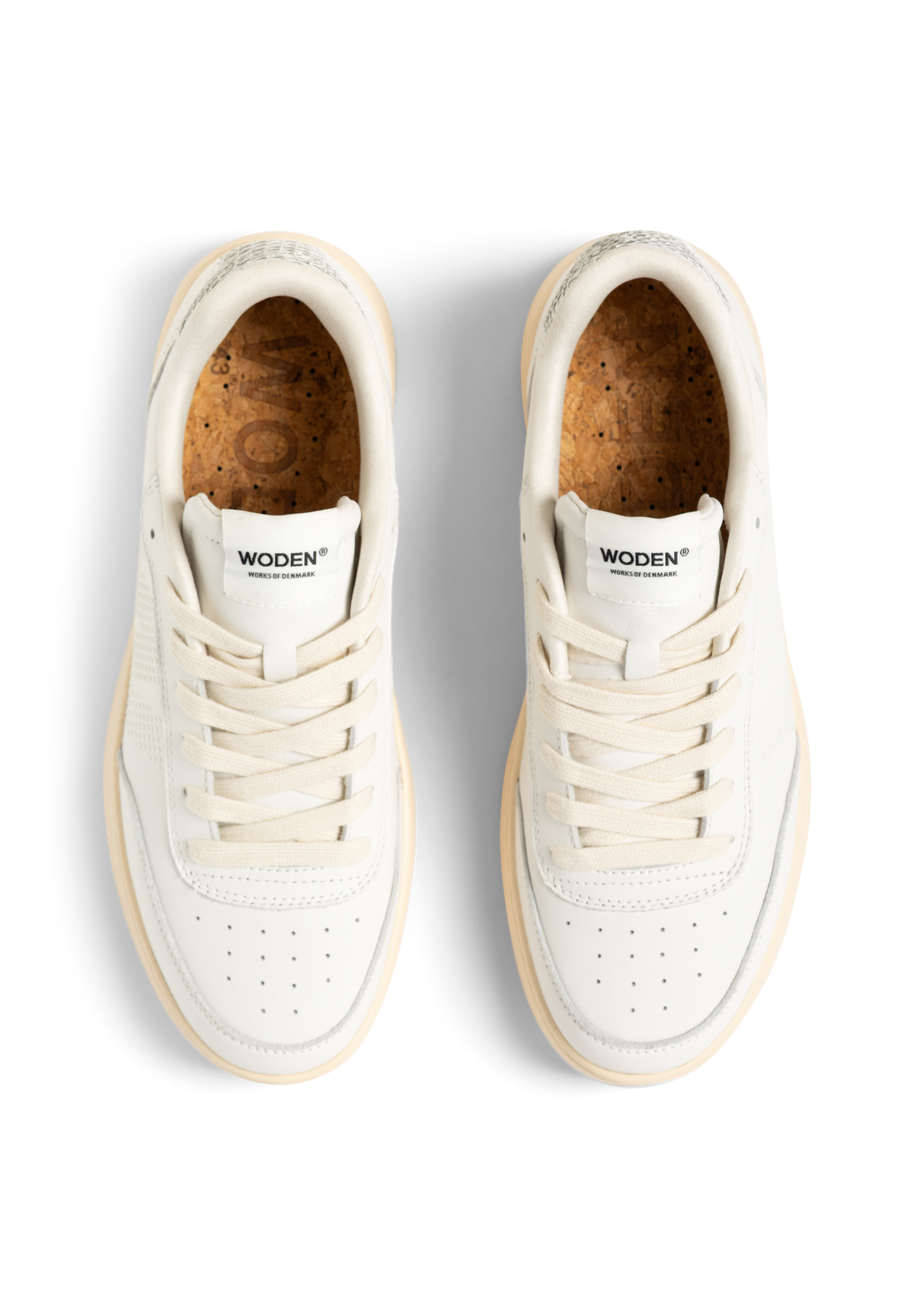 WODEN MENS Toke L Sneakers 511 Blanc de Blanc