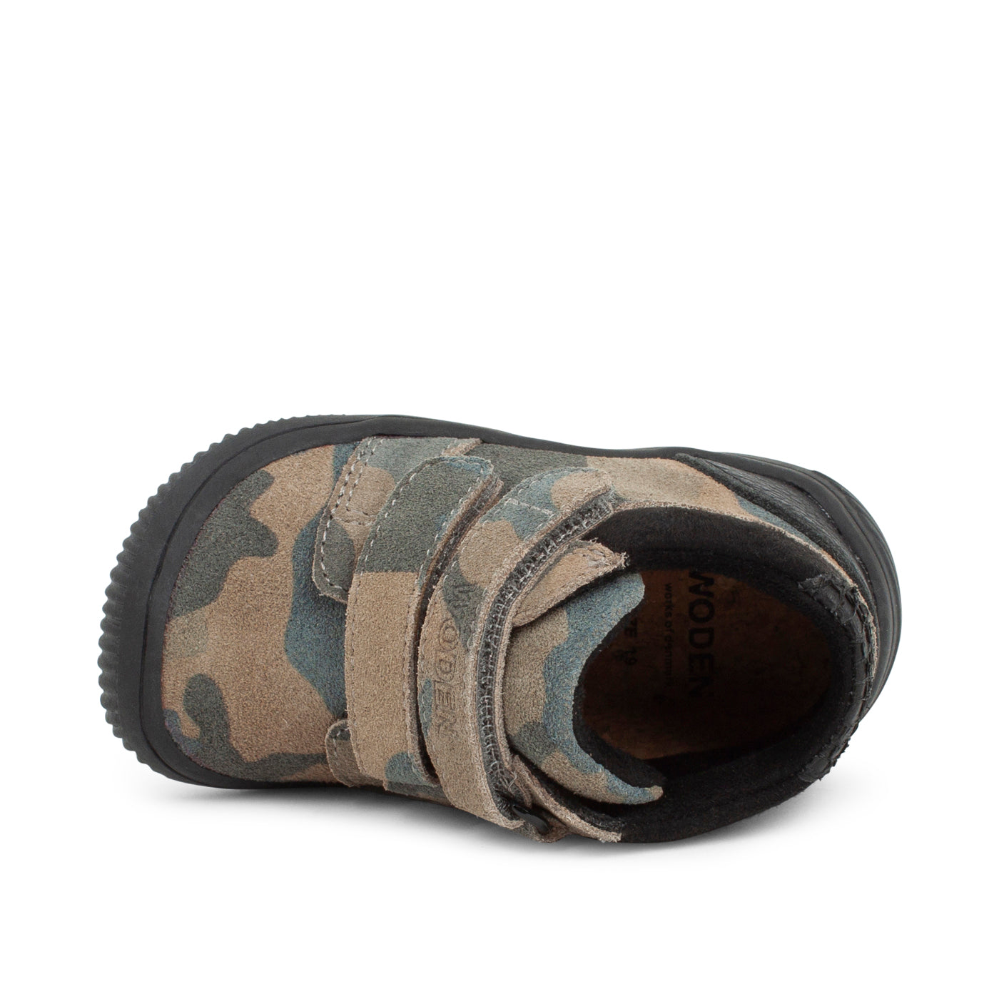 WODEN KIDS Tristan Suede Prewalker 332 Green Camouflage