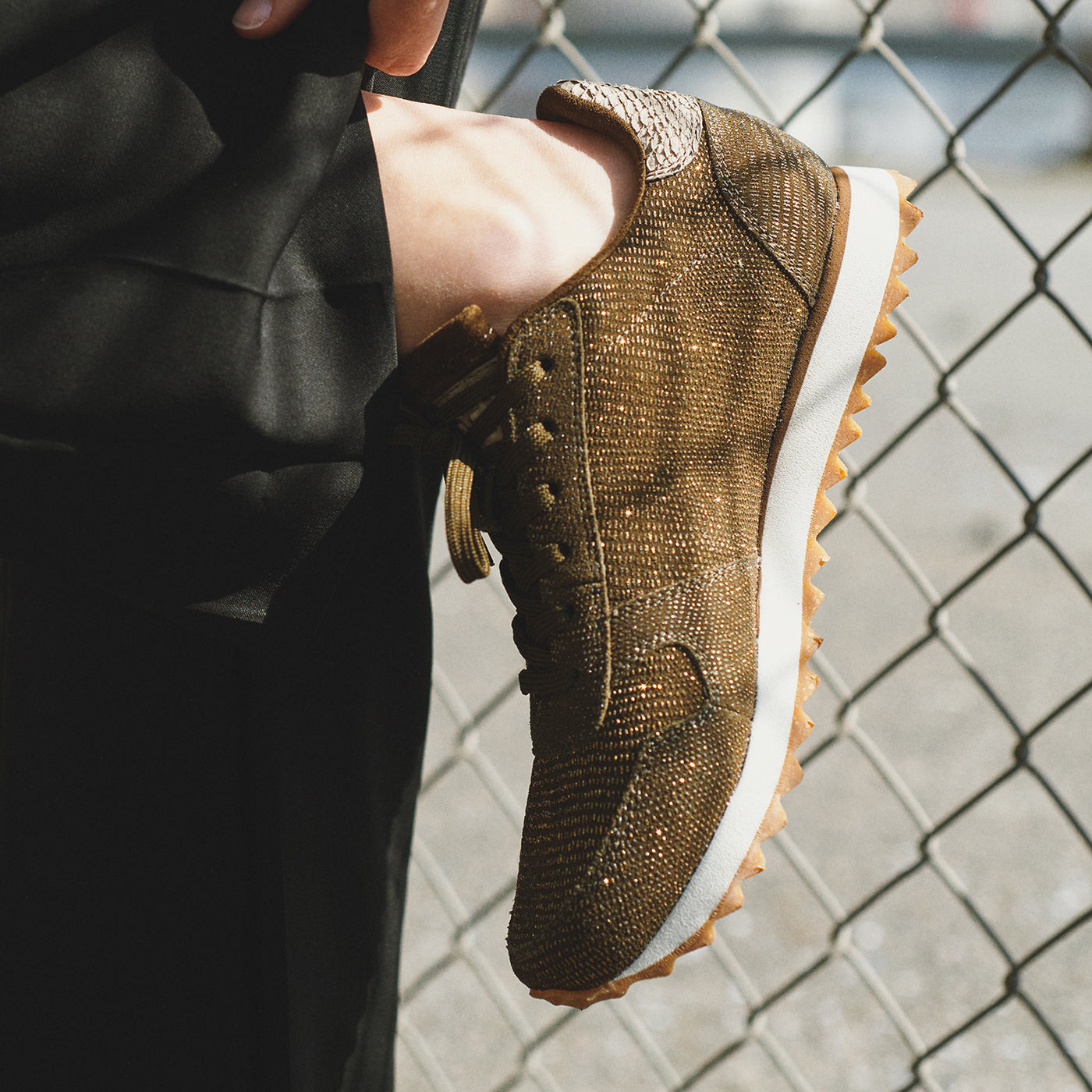 WODEN Ydun Pearl II Sneakers 295 Dark Olive