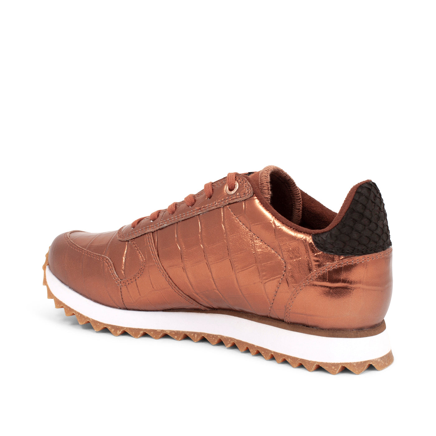 WODEN Ydun Shiny Leather Sneakers 002 Burnished Copper