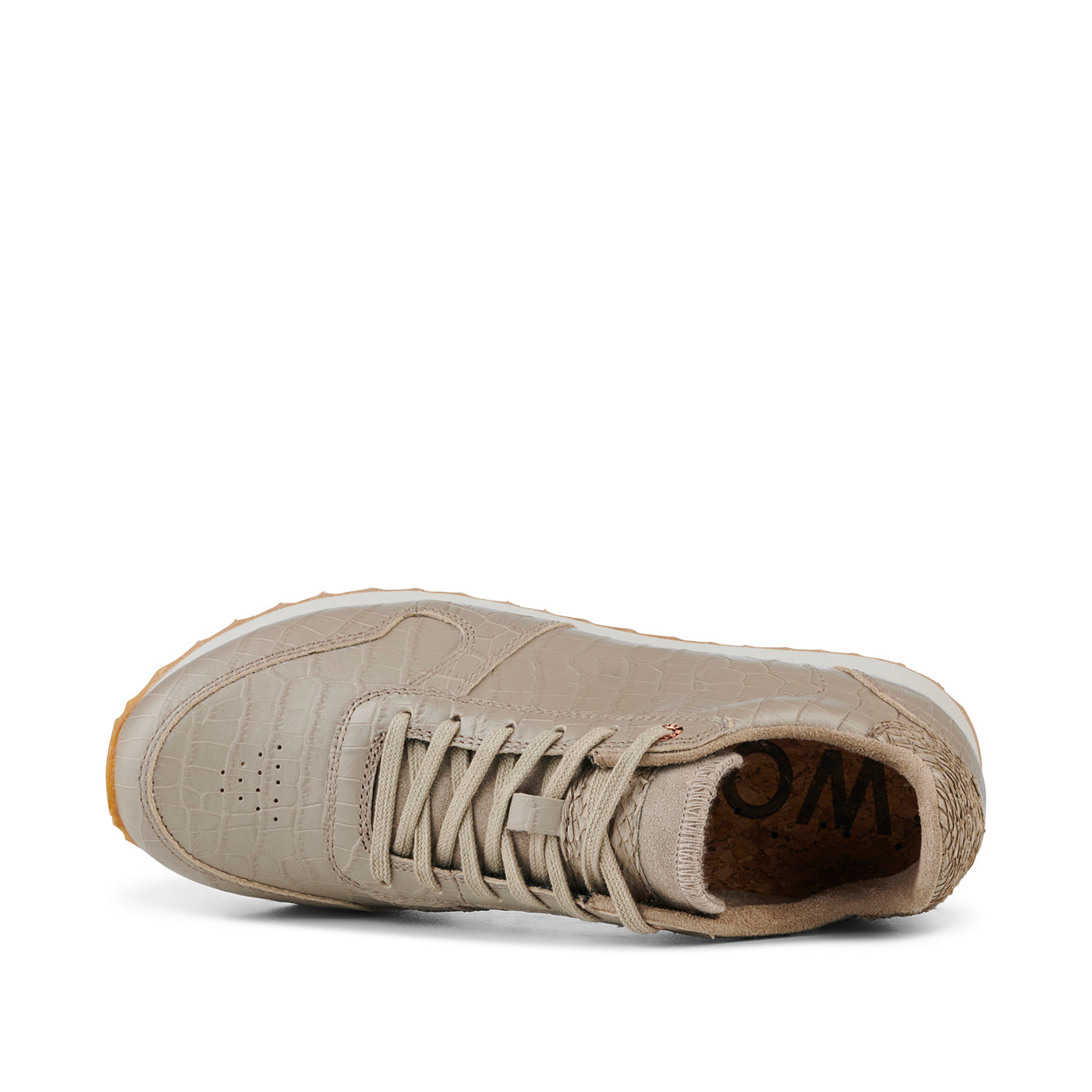 WODEN Ydun Shiny Leather Sneakers 776 Silver Mink