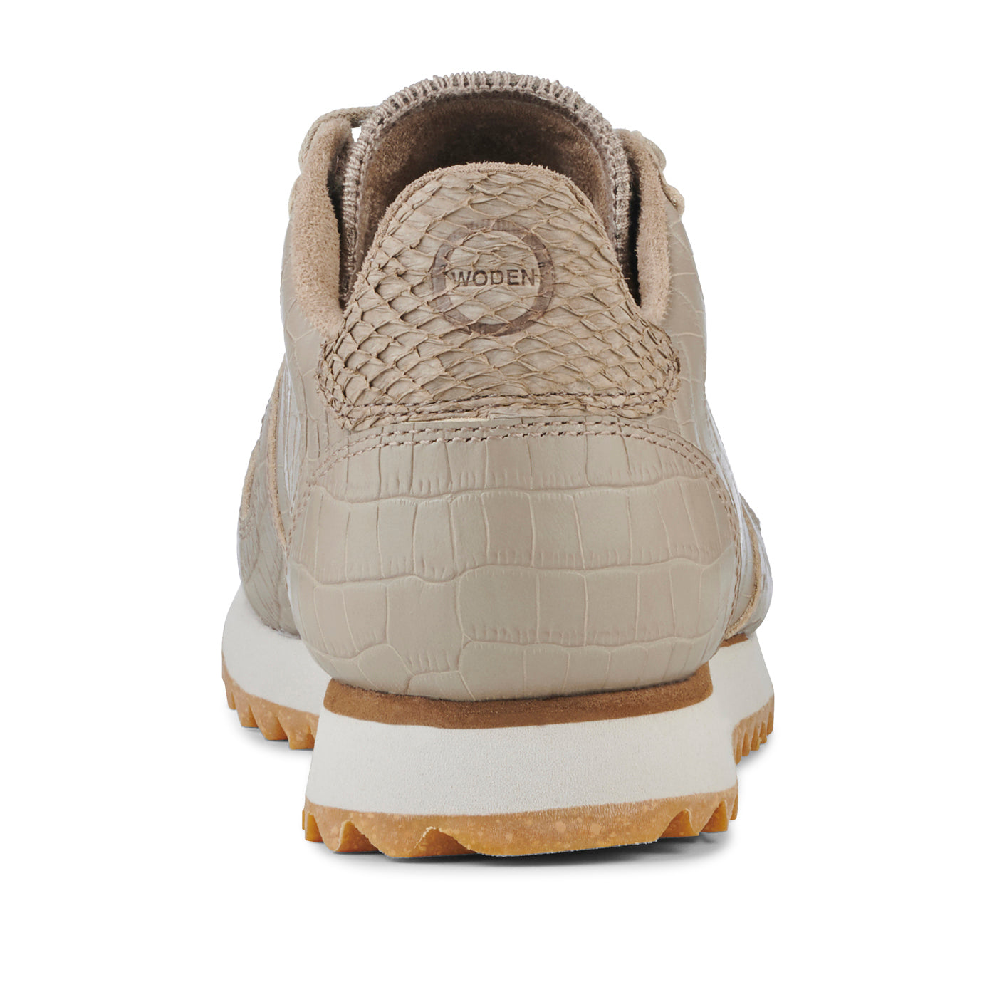 WODEN Ydun Shiny Leather Sneakers 776 Silver Mink