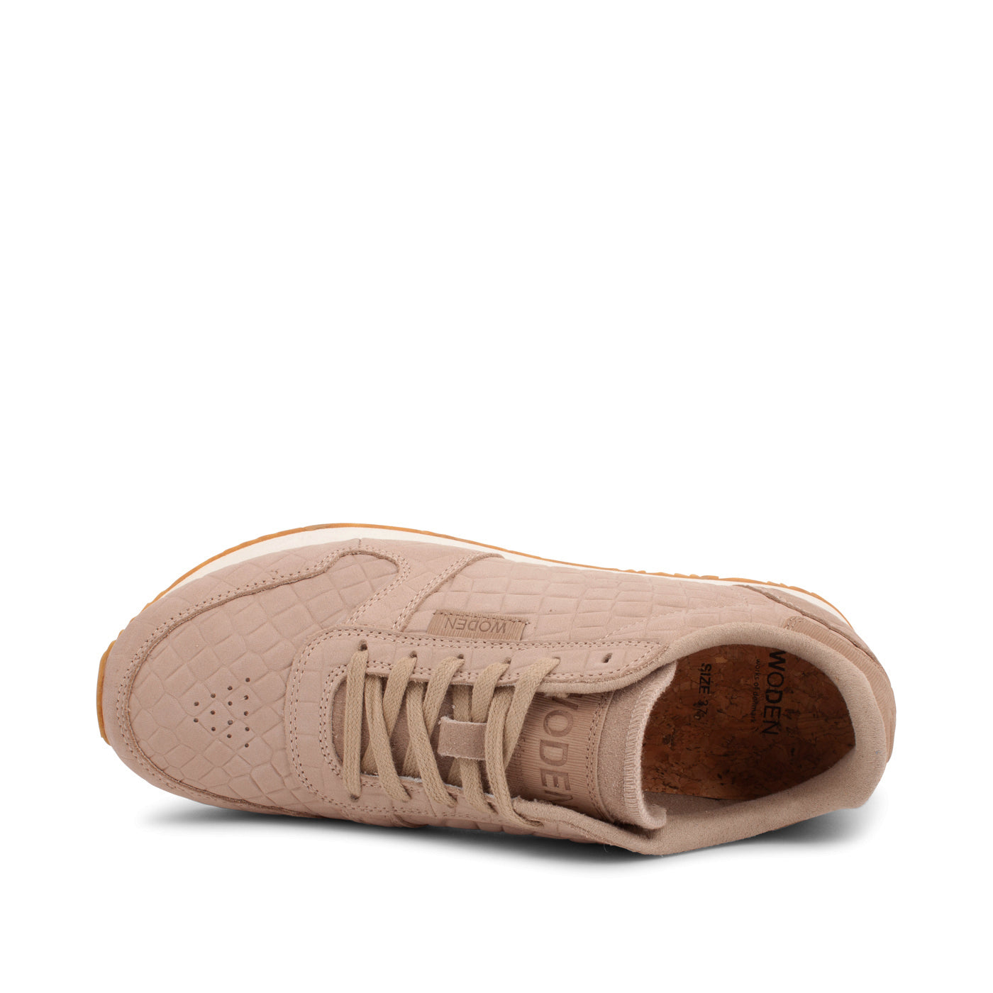 WODEN Ydun Stamped Leather Sneakers 055 Clouds