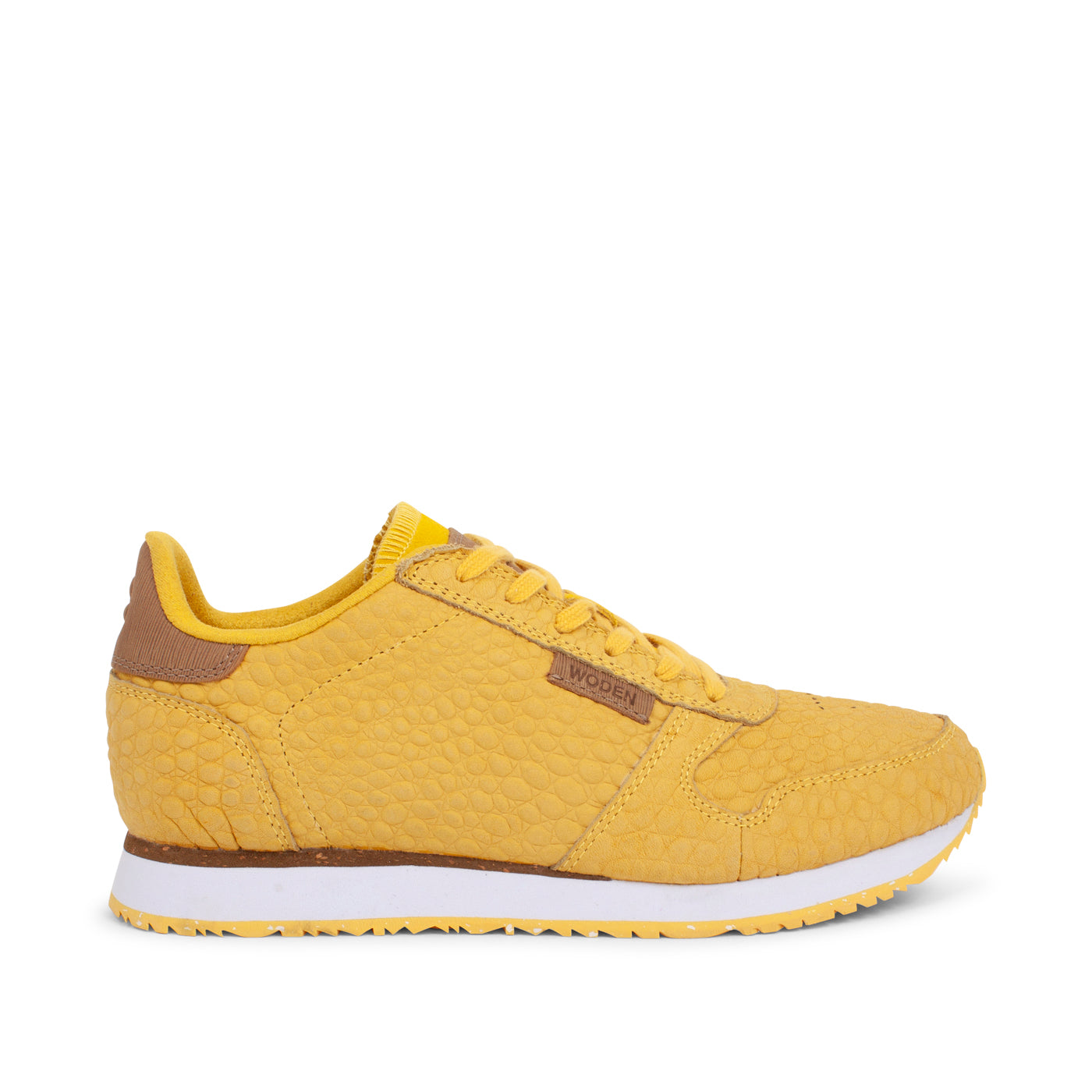 WODEN Ydun Stamped Leather Sneakers 607 Super Lemon