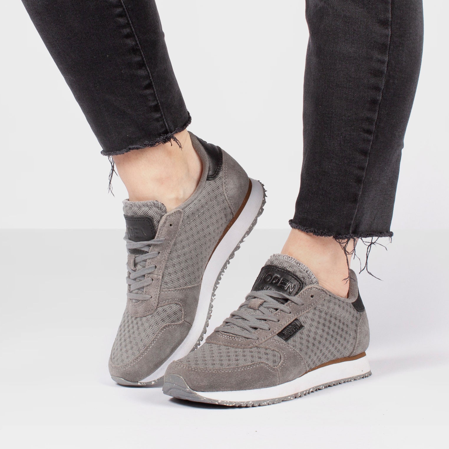 WODEN Ydun Suede Mesh Sneakers 040 Autumn Grey