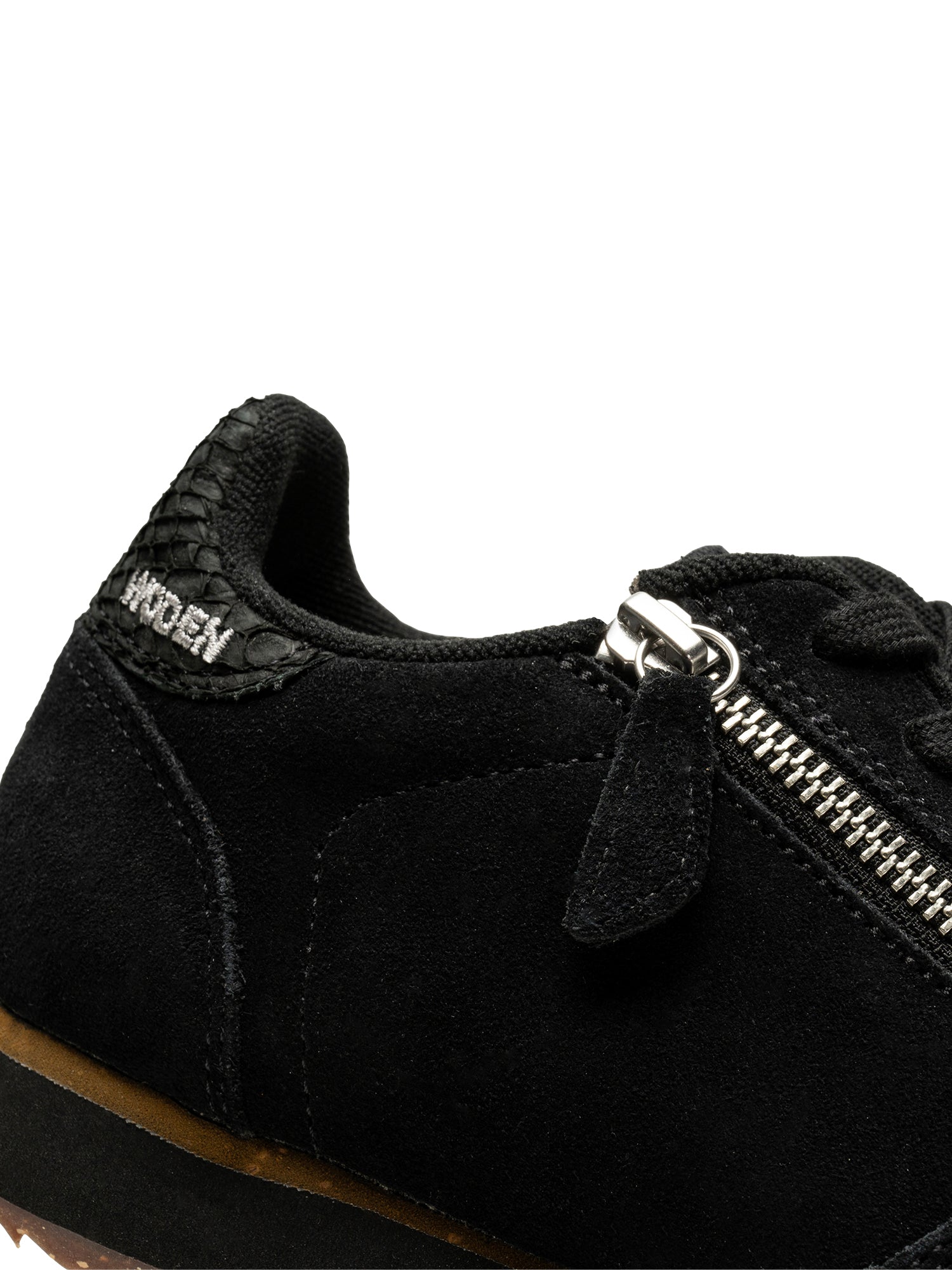 WODEN Ydun Suede Zipper Sneakers 020 Black