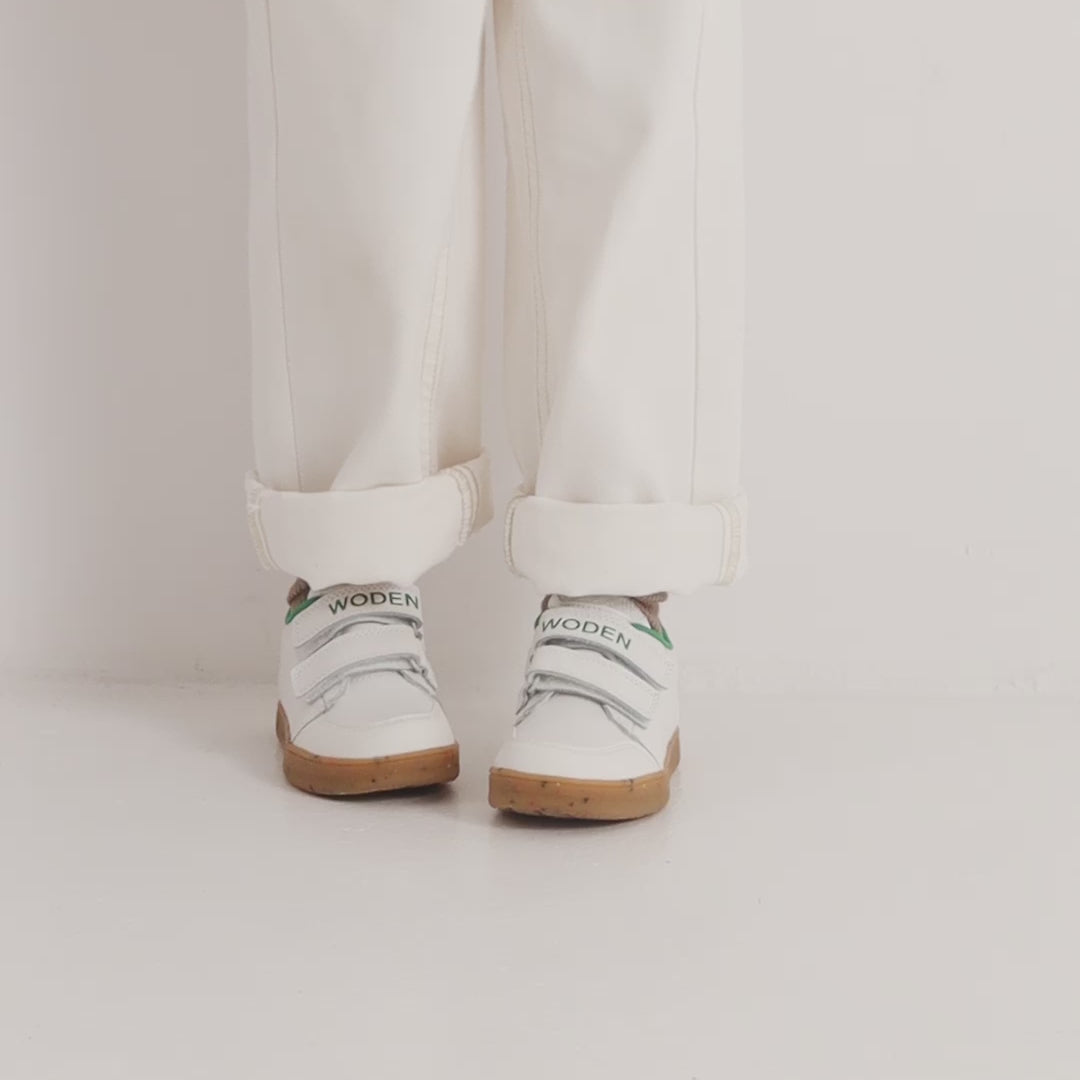 WODEN KIDS Billie Sneakers 879 White/Basil