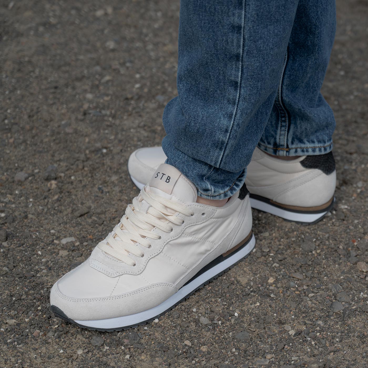 WODEN MENS Jansen retro sneaker tekstil Sneakers 033 Off White
