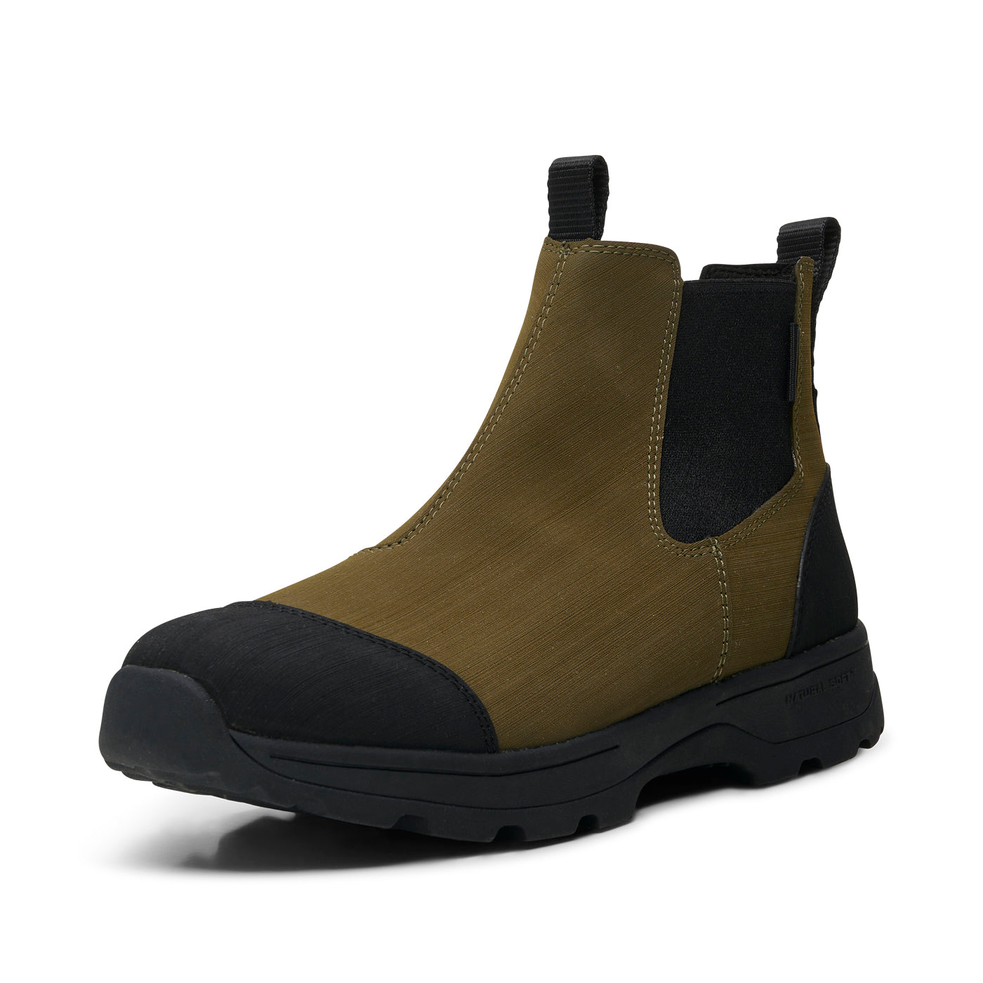 WODEN MENS Melvin Track Waterproof Rubber Boots 786 Dark Olive/Black