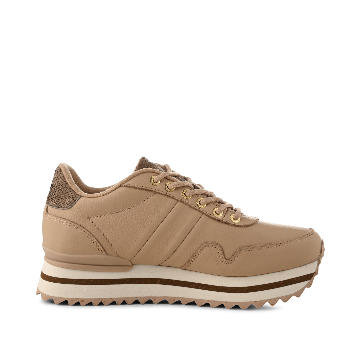 WODEN Nora III Full Leather Plateau Plateau 852 Coffee Cream