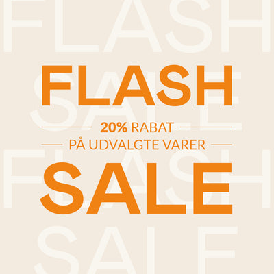 Flash Sale - 20% rabat på udvalgte varer