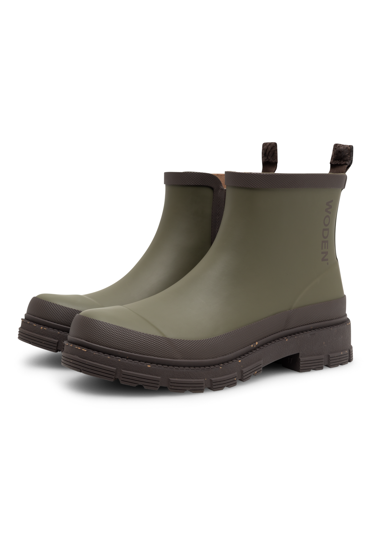 WODEN Alison Waterproof Rubber Boots 295 Dark Olive