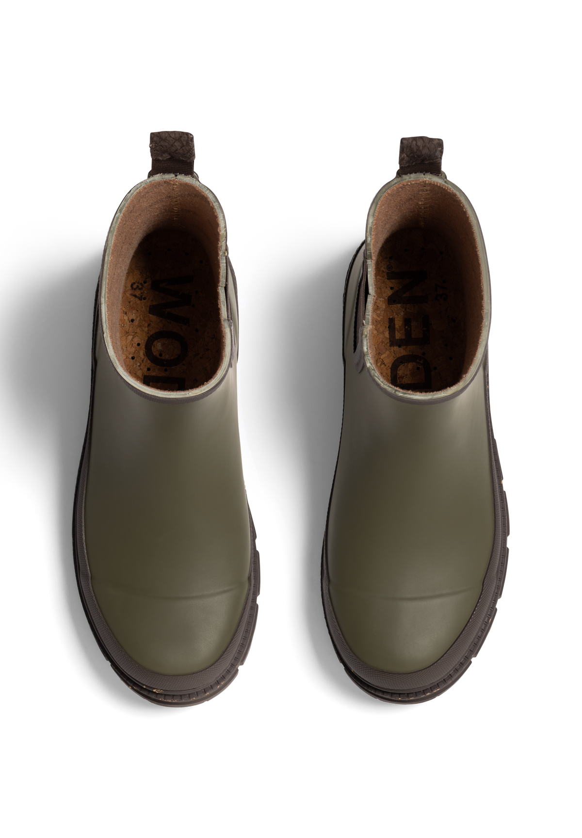 WODEN Alison Waterproof Rubber Boots 295 Dark Olive