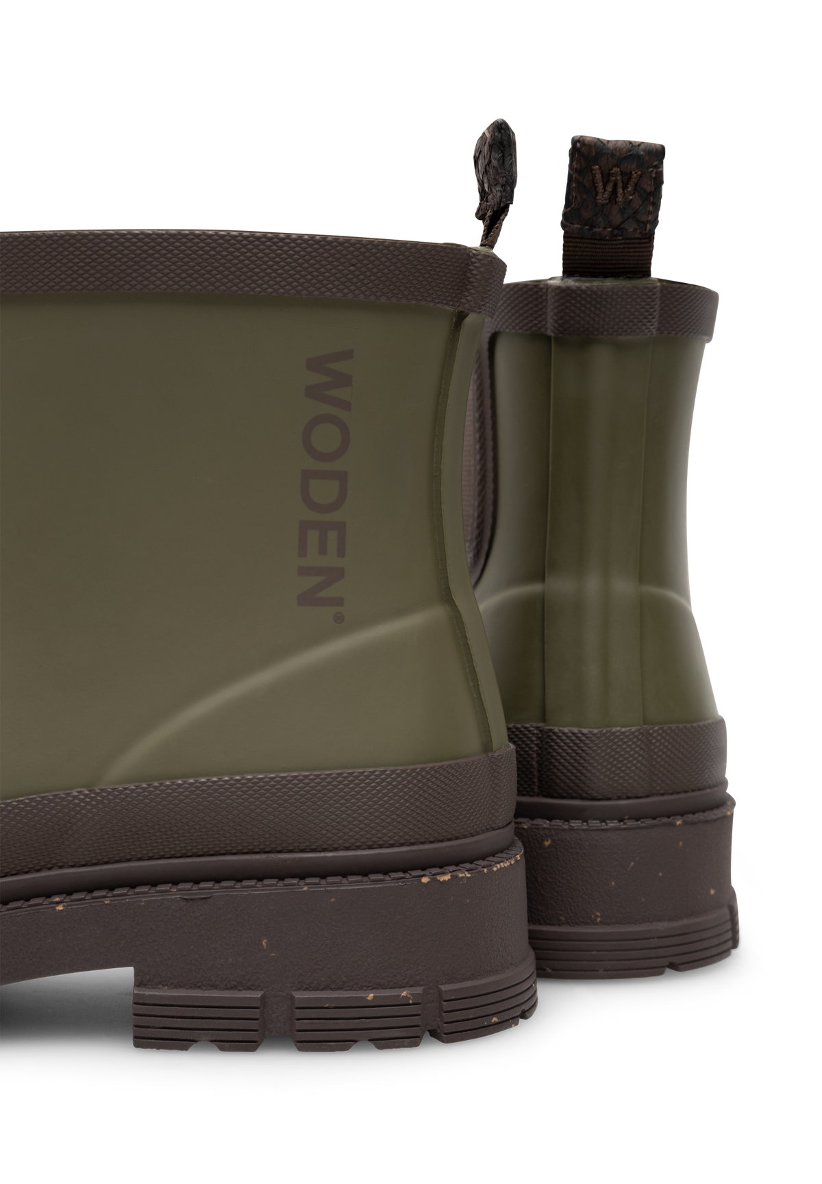 WODEN Alison Waterproof Rubber Boots 295 Dark Olive