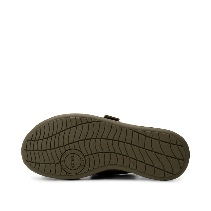WODEN Asta Canvas Sandals 295 Dark Olive