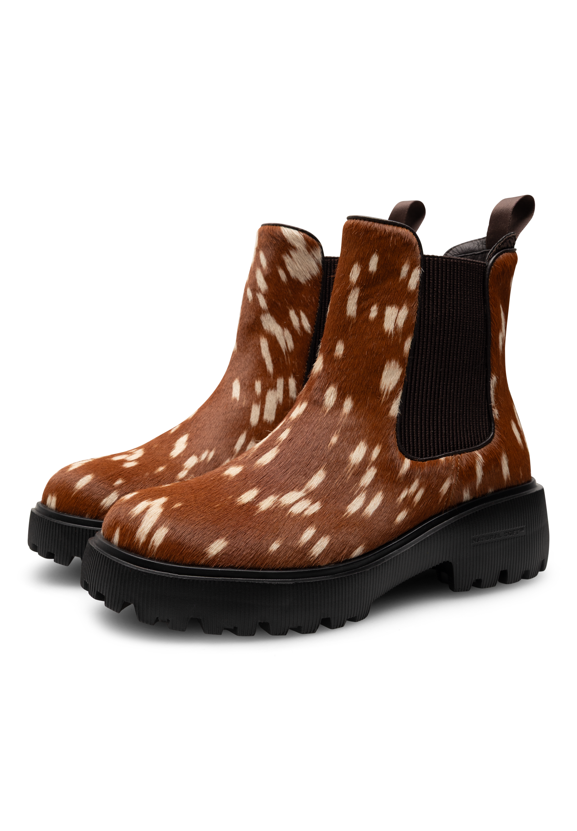 WODEN STB WOMENS Aya Animal Boots 528 Bambi Brown